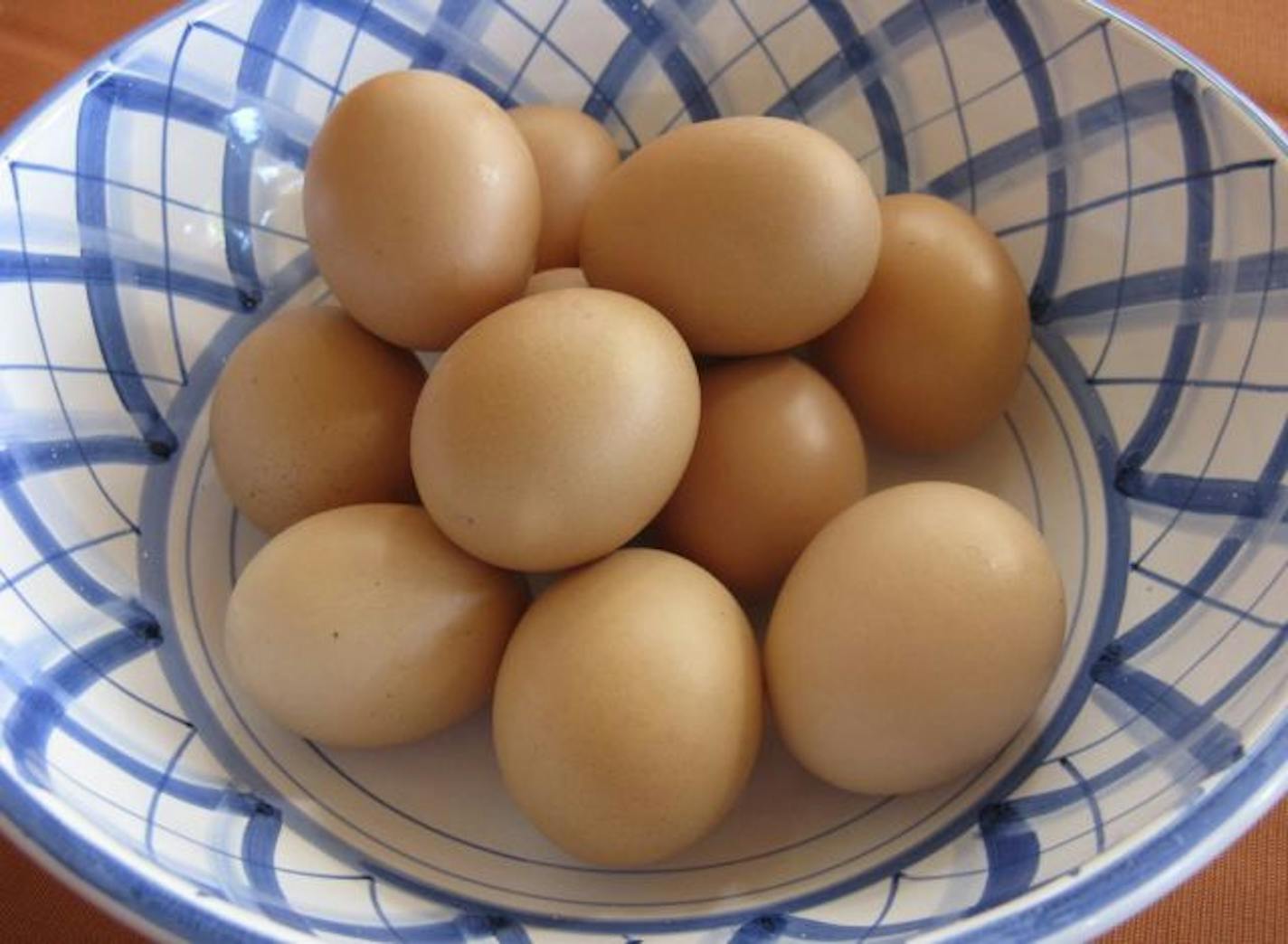 Eggs from Braucher's Sunshine Harvest Farm at the Kingfield Farmers Market.