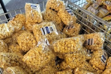 Baskets of popcorn and chips are available to Legends Landing ticketholders at Target Field.