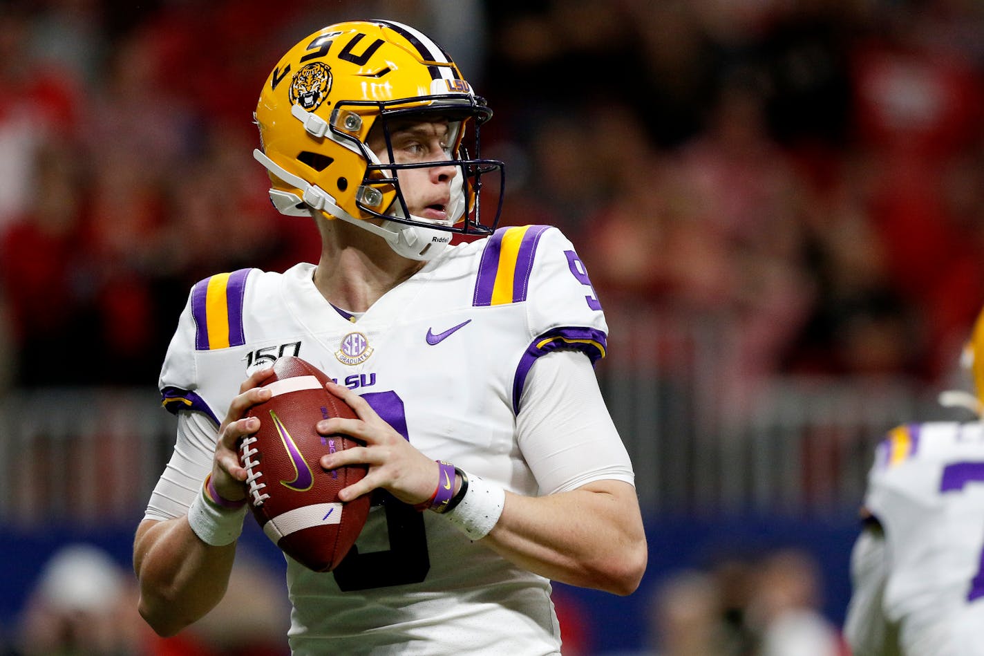 LSU quarterback Joe Burrow (9)