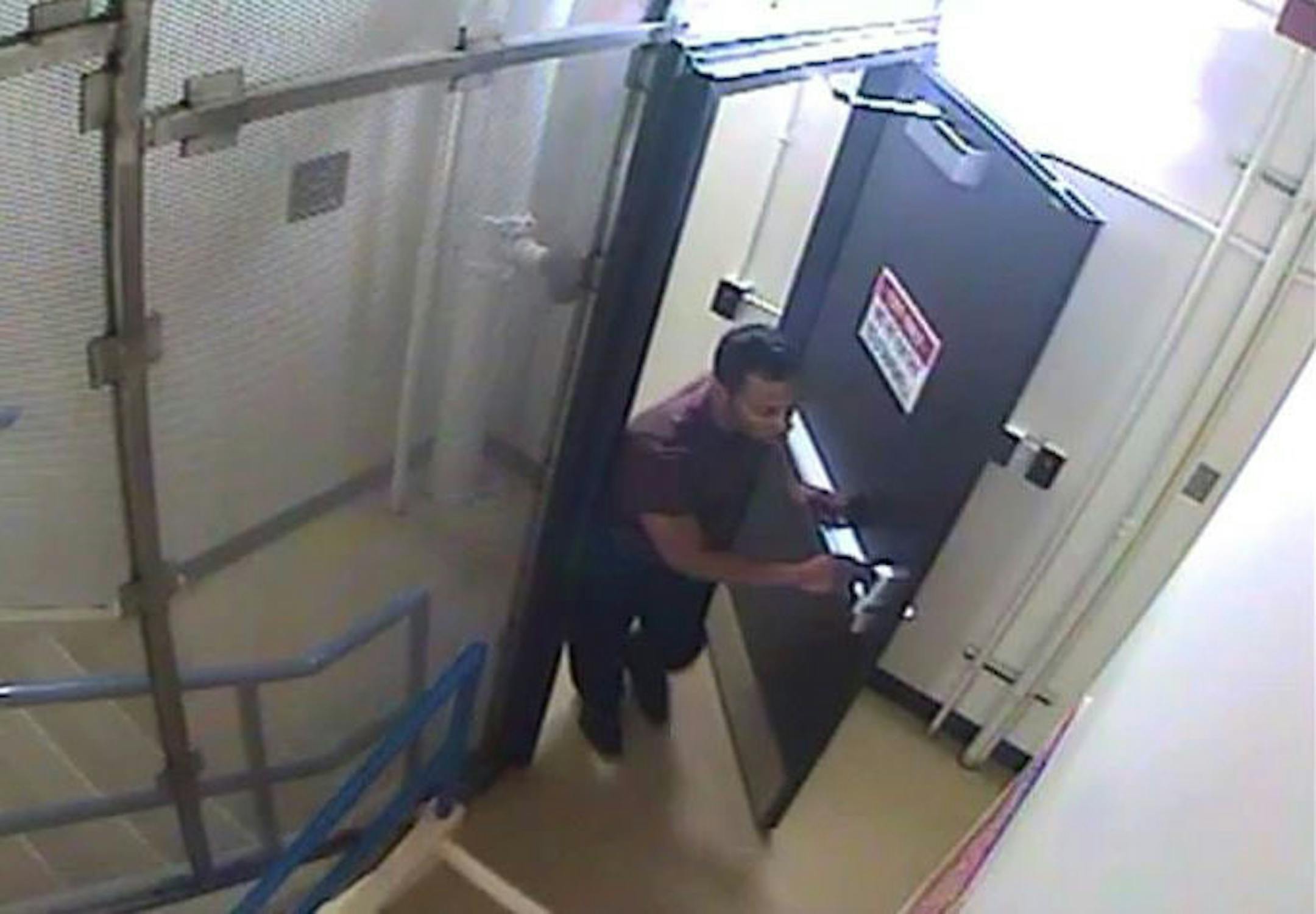 A recent surveillance photo of Michael David Henderson, who escaped from the Hennepin County Courthouse on Thursday, Sept. 18, 2014.