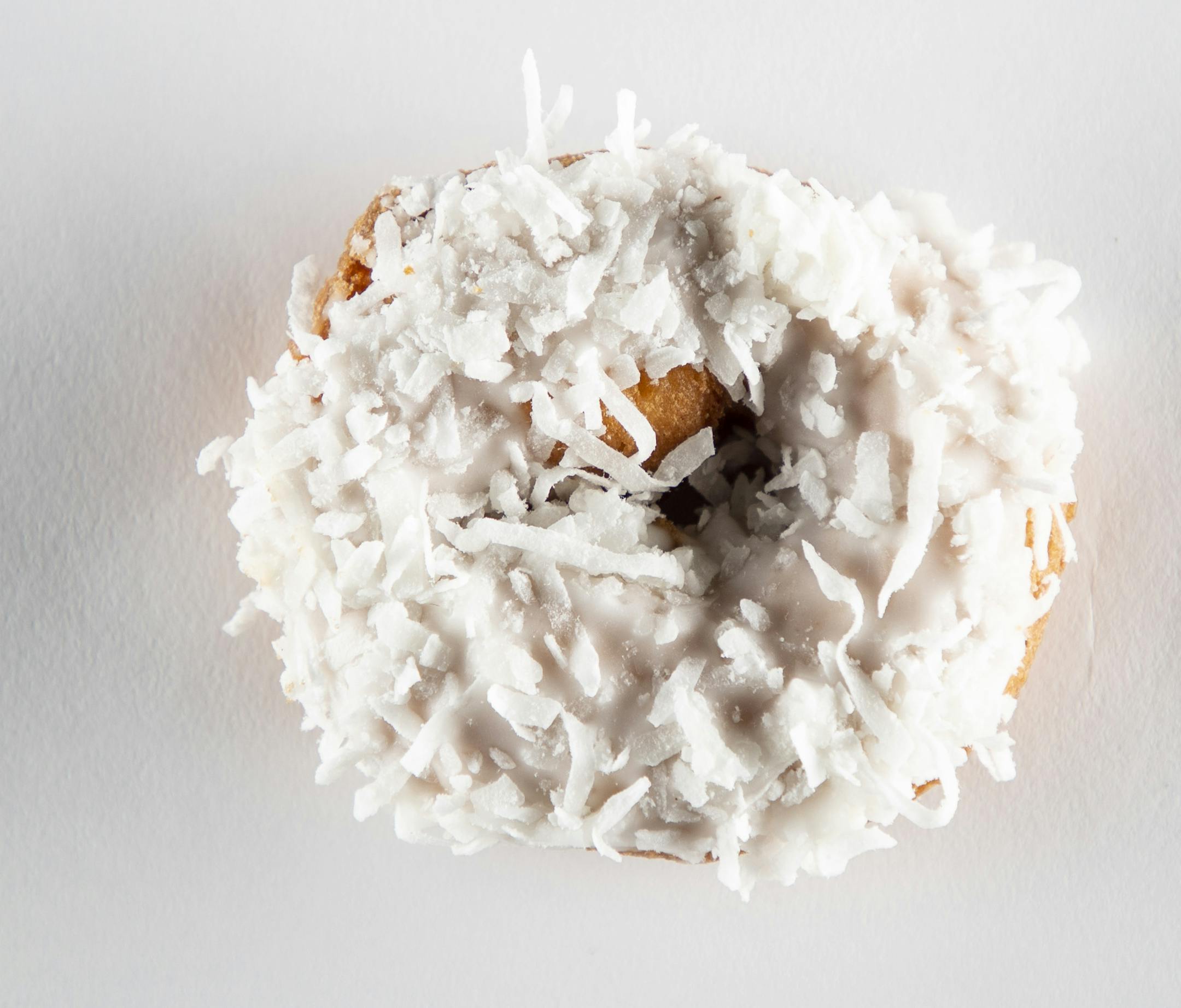 Coconut-laden cake doughnut from Sarah Jane's Bakery.