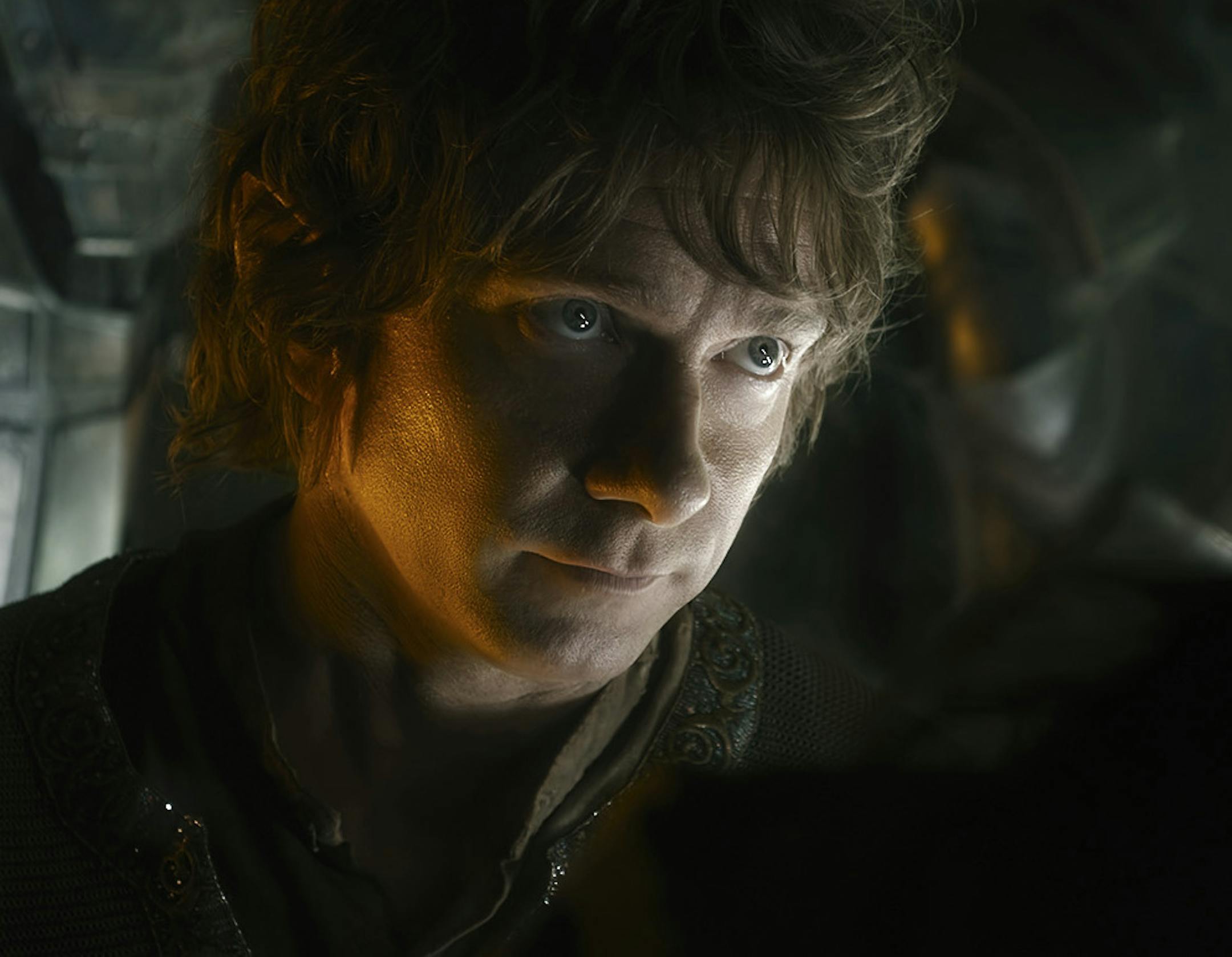 Martin Freeman as Bilbo in the fantasy adventure "The Hobbit: The Battle of the Five Armies."