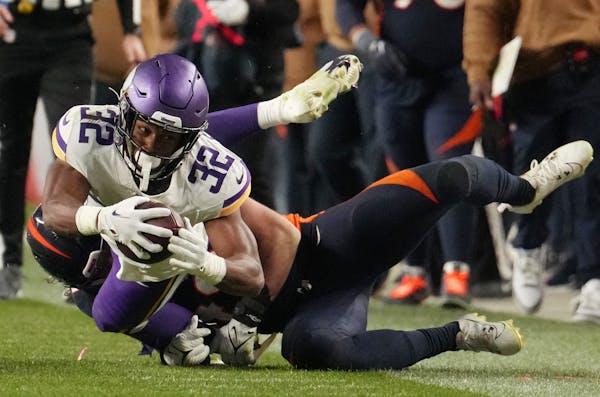 Vikings running back Ty Chandler had 110 yards from scrimmage on 14 touches against the Broncos.  