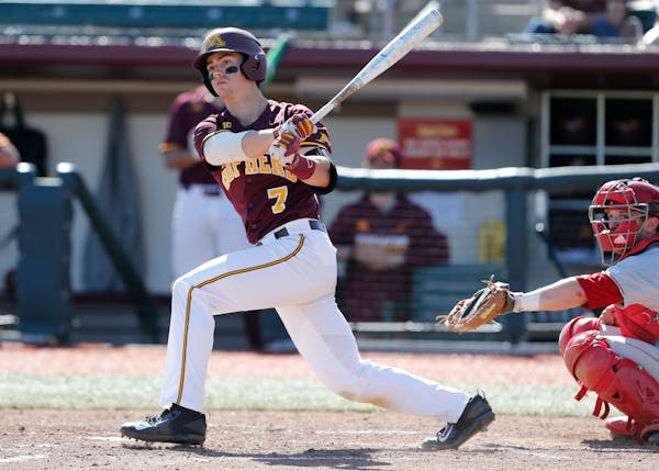 Jordan Kozicky, a recruited walk-on, cracked the Gophers lineup as an injury replacement at third base and now patrols the Gophers outfield.
