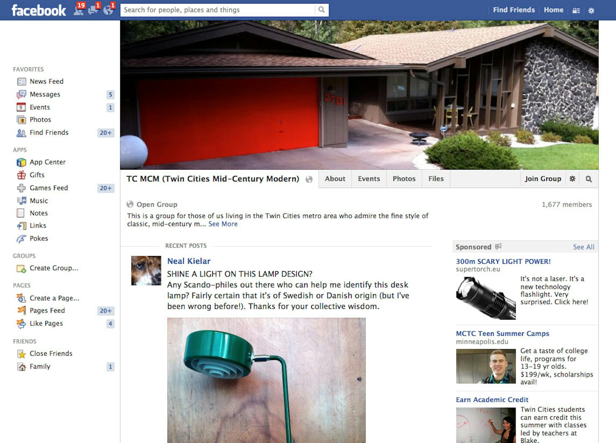 If your aesthetic is more ‚ÄúMad Men‚Äù than ‚ÄúDownton Abbey,‚Äù these are your people. The more than 1,600 members of the Twin Cities Mid-Century Modern Facebook group keep each other abreast of hot home listings, places to shop for retro furniture and accessories ‚Äî and even where to score free stuff that other mod mavens are ready to discard. facebook.com, search for TC MCM.