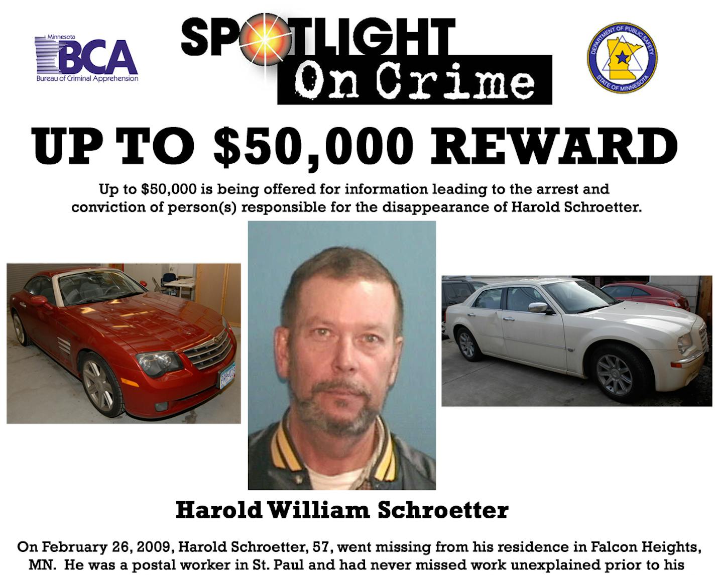 missing person Harold William Schroetter.