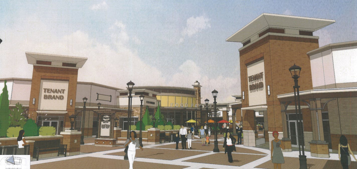 Paragon Outlets of Cedar Grove Hwy. 13 between Cedar Avenue and Rahn Road, Eagan Rendering: Dalpos Architects ORG XMIT: MIN1210241704502248