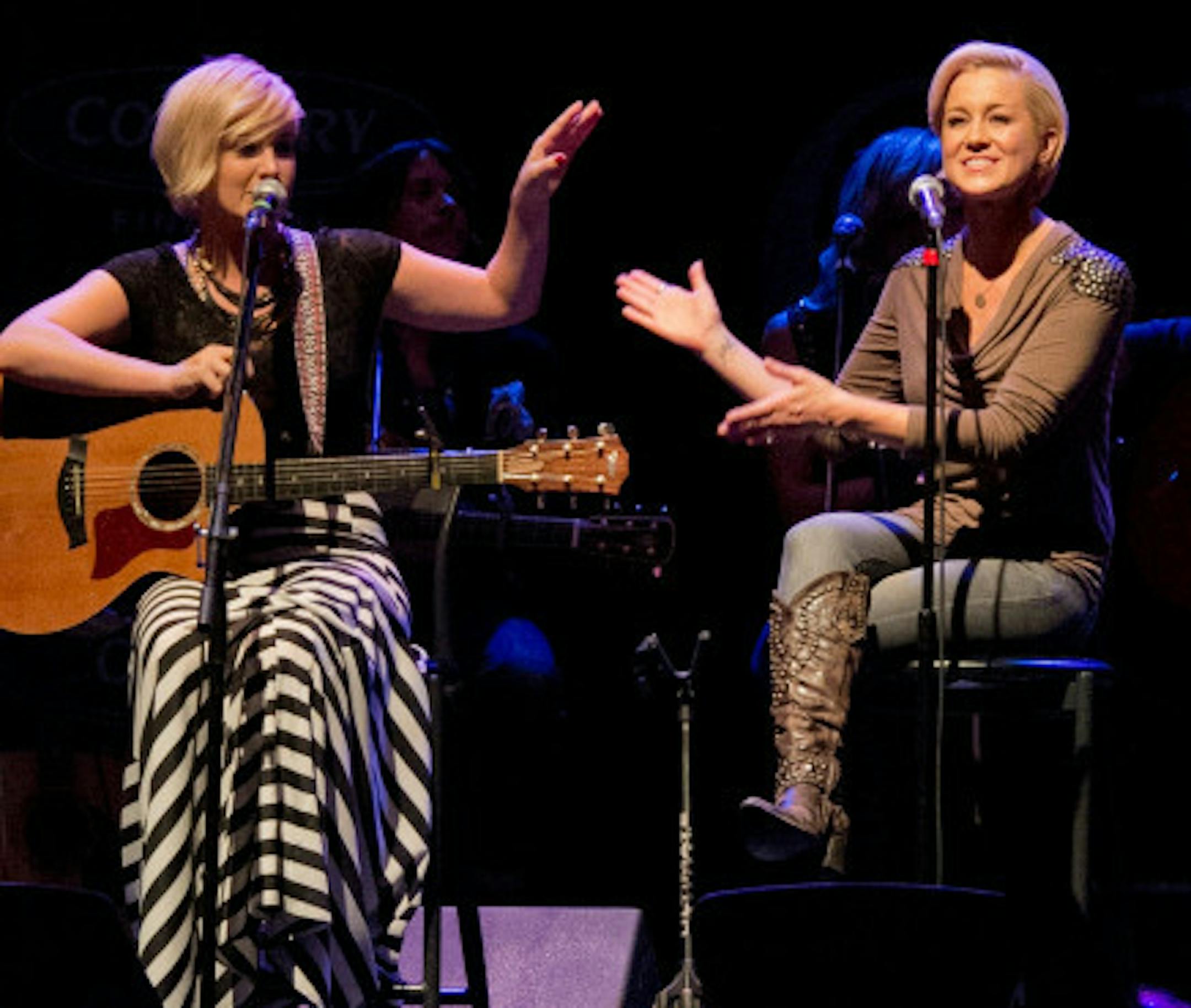 Adam Greenwald/BUZN Maggie Rose, left, and Kellie Pickler. (not big resolution)