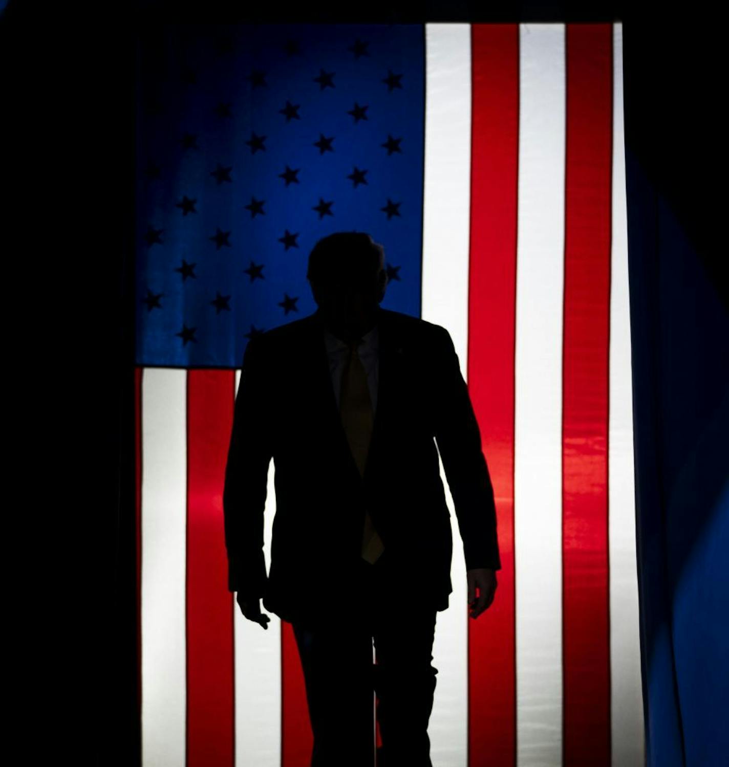 President Donald Trump arrived for a campaign rally at the Broadmoor World Arena in Colorado Springs, Colo., on Thursday, Feb. 20, 2020.