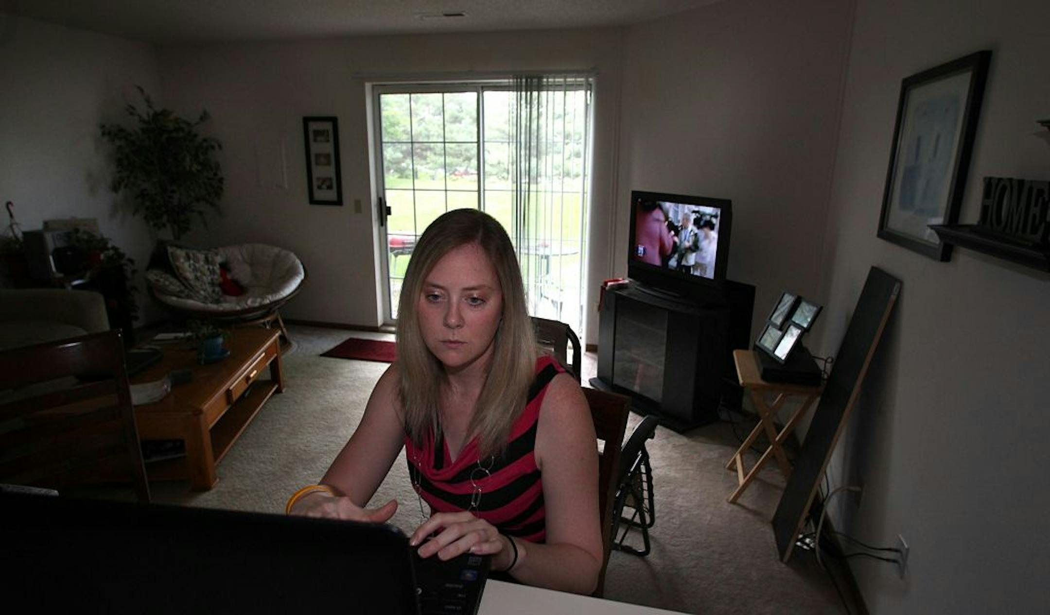 Holly Graner recently moved into her new rental, townhouse in Eagan. A new survey showed that vacancy rate for rental property in Dakota County dropped from 6.9 percent in 2010 to 3.4 percent this year, the lowest rate since 2001.