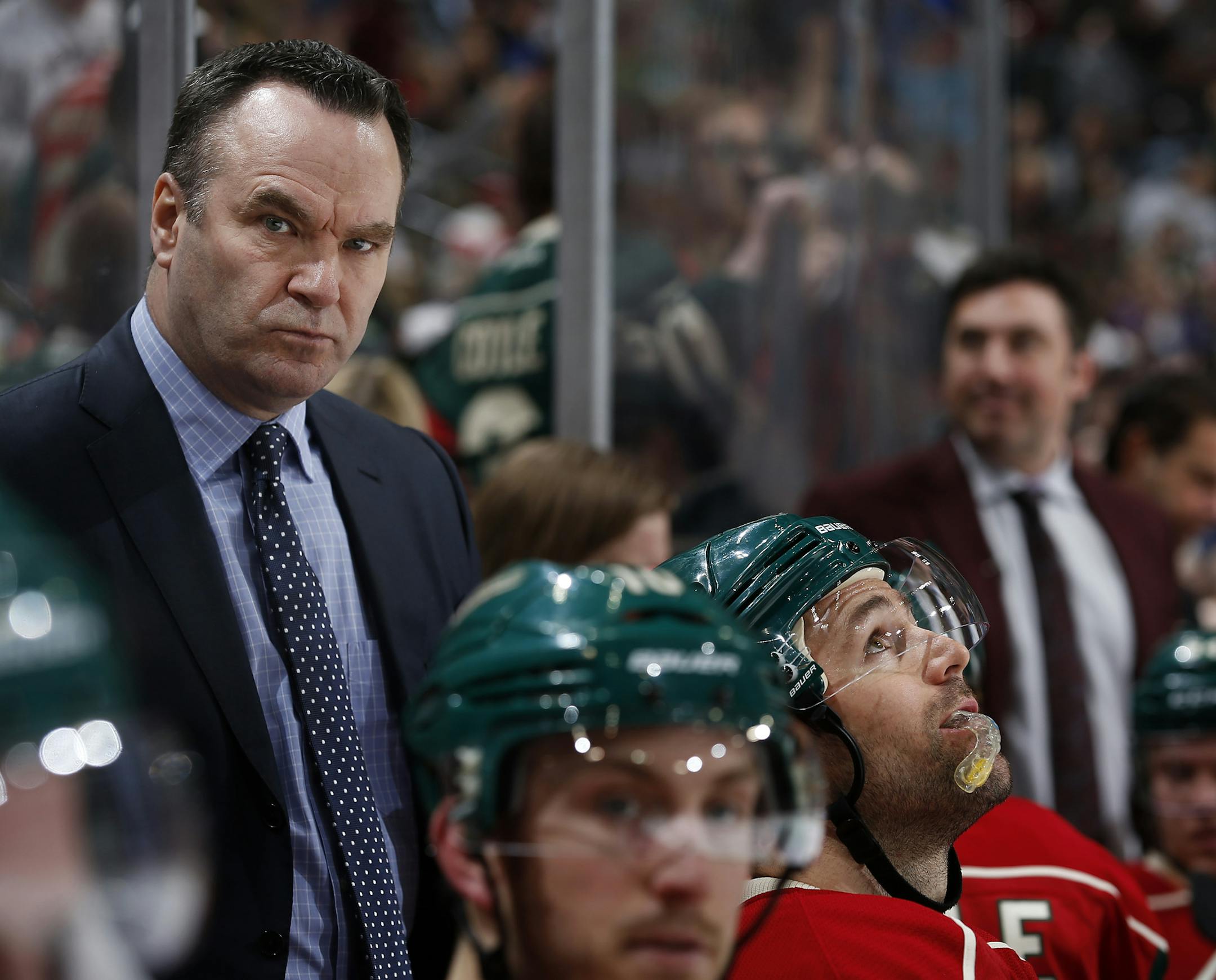 Minnesota Wild interim head coach John Torchetti. ] CARLOS GONZALEZ cgonzalez@startribune.com - March 31, 2016, St. Paul, MN, Xcel Energy Center, NHL, Hockey, Minnesota Wild vs. Ottawa Senators