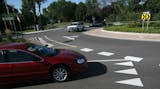 Traffic moved through the roundabout on 66th Street near Hwy. 77 in Richfield.