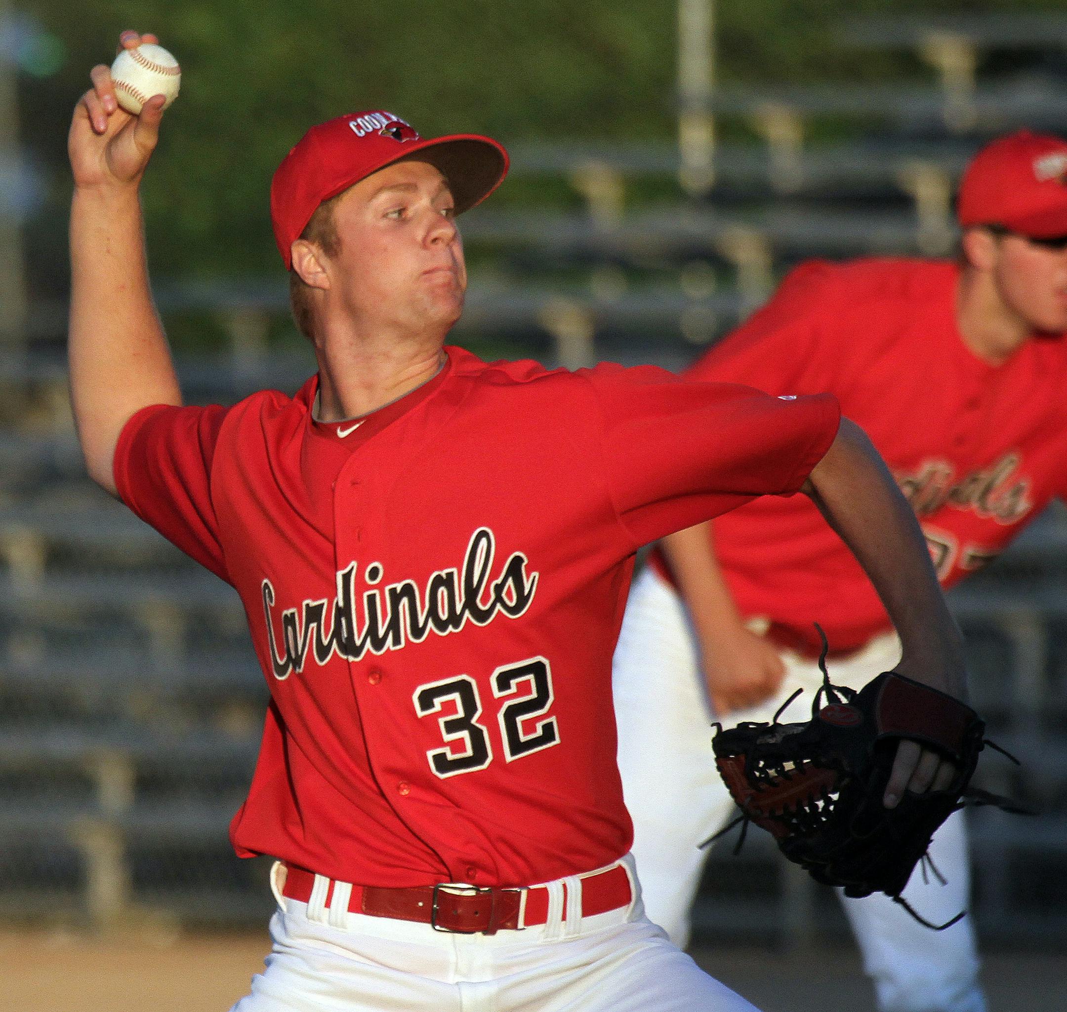 Logan Shore pitched against Maple Grove. Bruce Bisping/Star Tribune