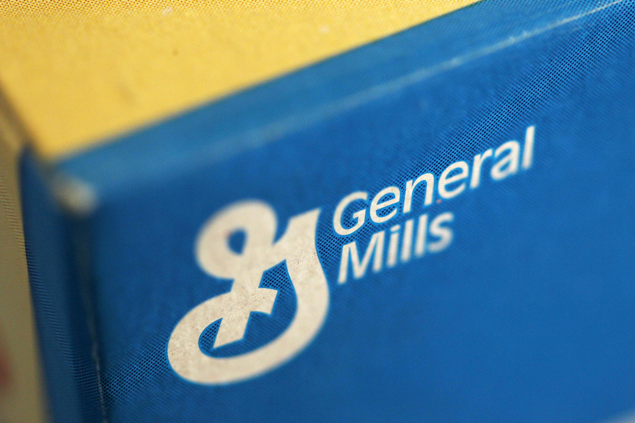 FILE - This Sept. 20, 2011, file photo shows a box of General Mills' Fiber One cereal, in Philadelphia. General Mills Inc. reports earnings Tuesday, Sept. 18, 2018. (AP Photo/Matt Rourke, File) ORG XMIT: NYBZ215