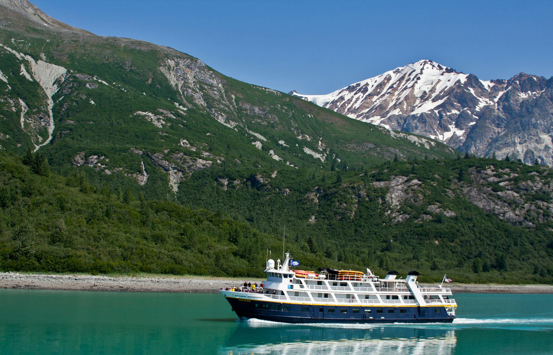 The Sea Bird sails in Glacier Bay. Onboard the Sea Bird, Lindblad Expeditions Alaska. (Courtesy Steve Haggerty/ColorWorld/MCT)