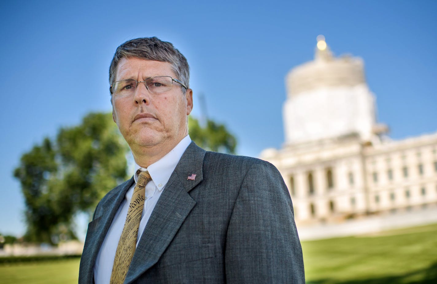 Alan Duff , Republican challenger to Kurt Daudt. ] GLEN STUBBE * gstubbe@startribune.com Wednesday, July 13, 2016 House Speaker Kurt Daudt may be the second most powerful man in state government, but for now he needs to survive a Republican primary opponent. His opponent Alan Duff is a military veteran who runs his own small business and is hitting Daudt from the right.