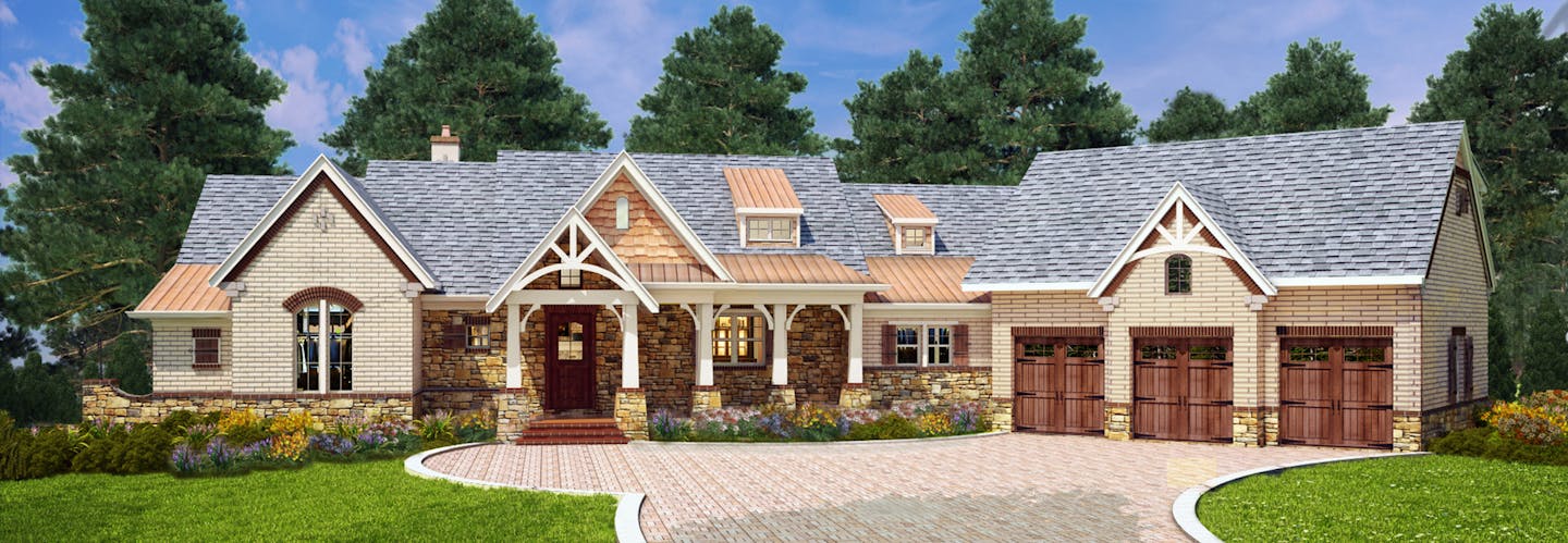 Craftsman-style home has plenty of flexibility and curb appeal. (for PLAN110616)