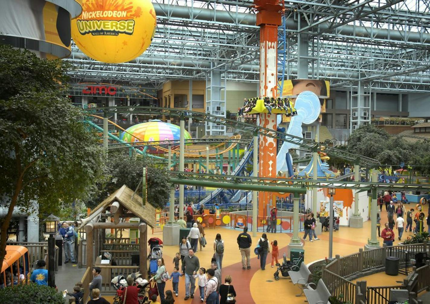 GLEN STUBBE � gstubbe@startribune.com -- Tuesday, March 18, 2008 -- Bloomington, Minn. -- Nickelodeon Universe, the new amusement park at the Mall of America in Bloomington which replaced Camp Snoopy.