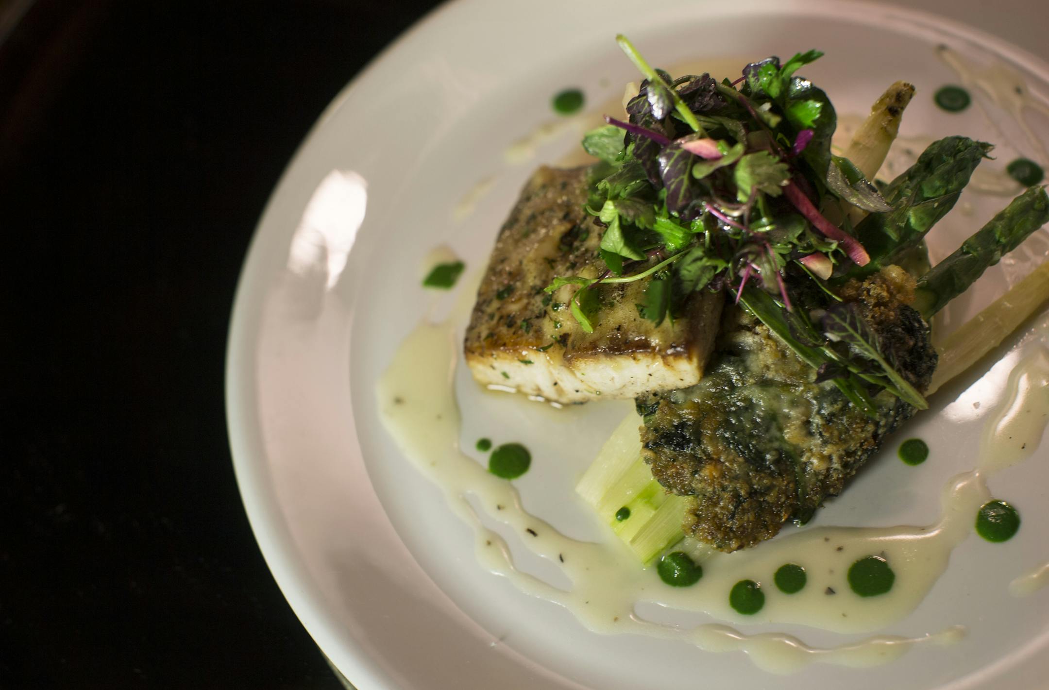 Seared mahi-mahi.