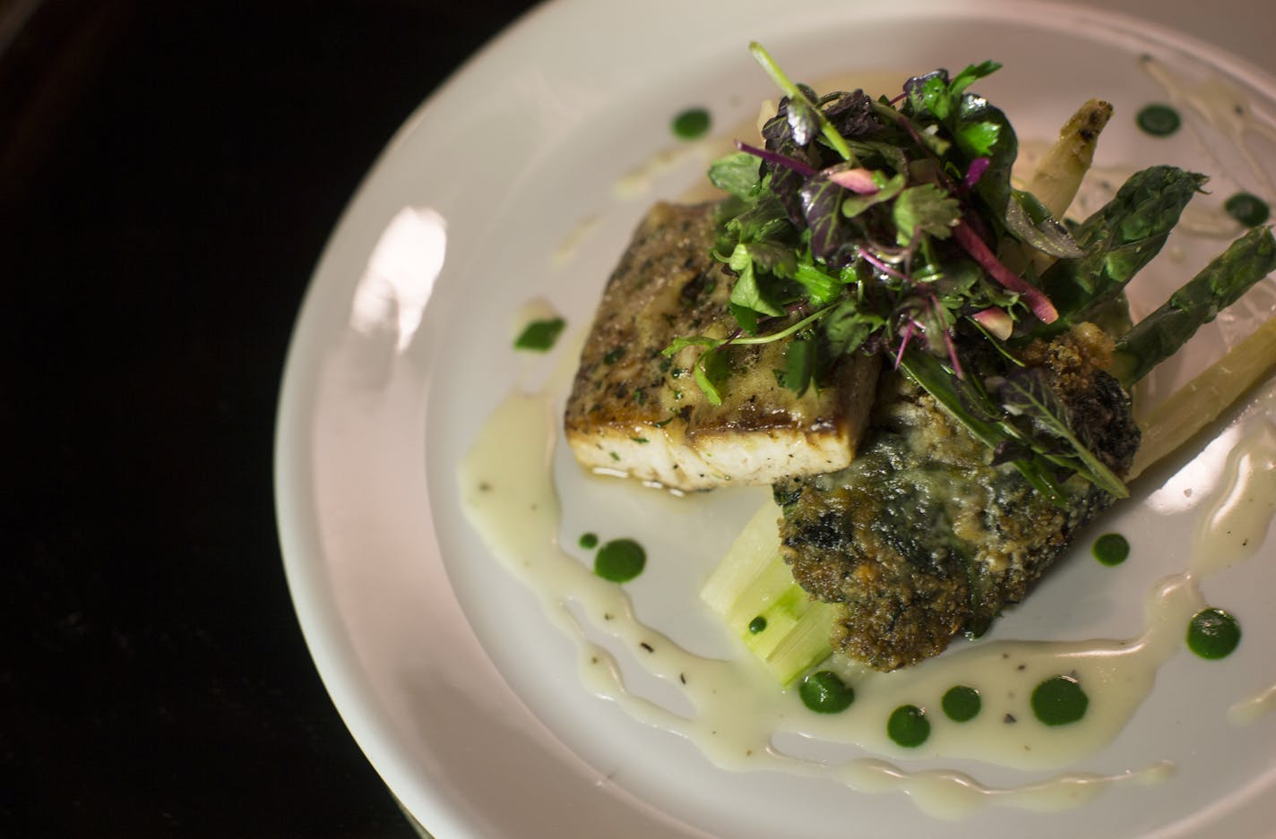 Seared mahi-mahi.