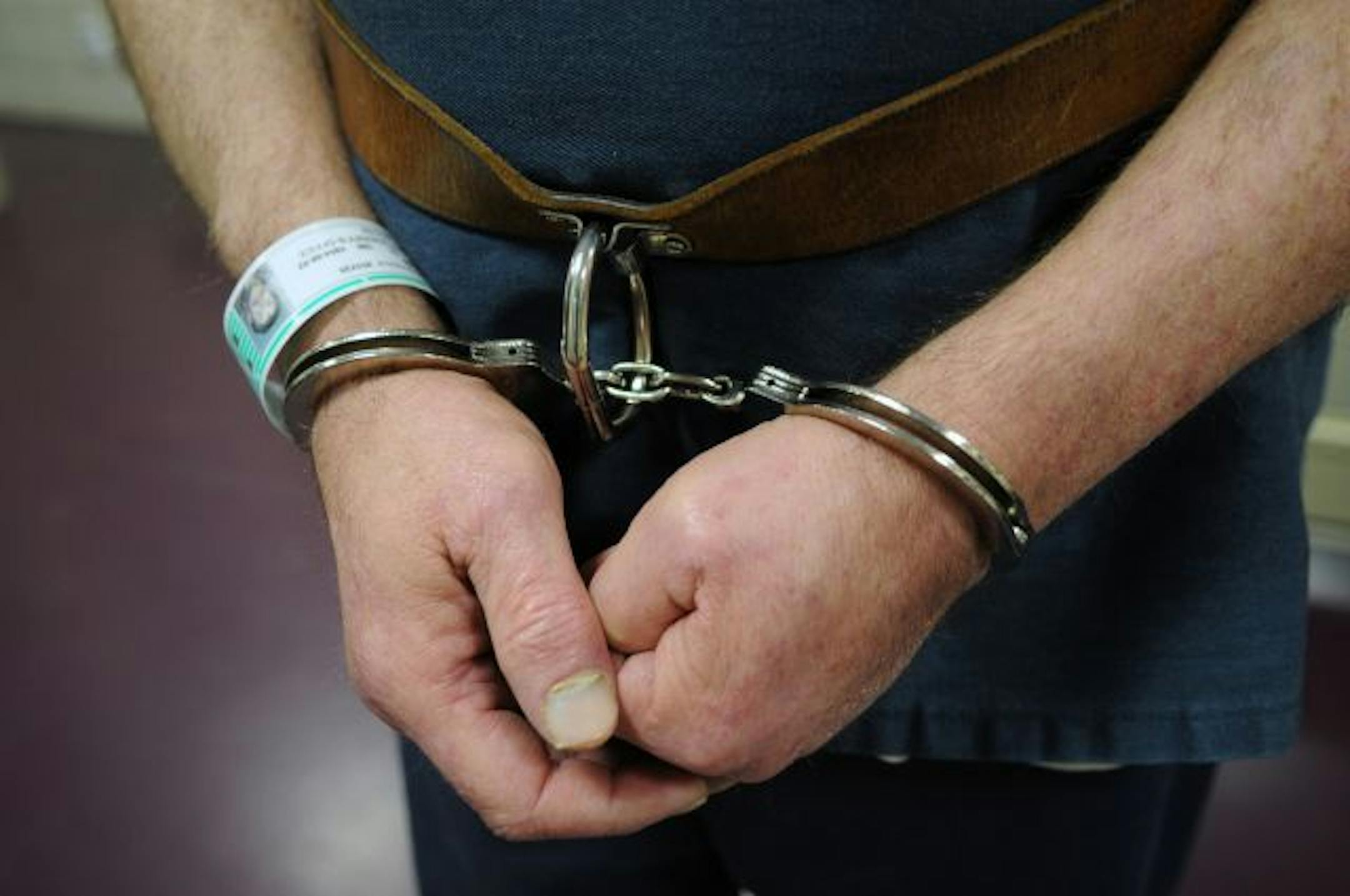 Washington County jail inmate Patrick Lagoon's medical ID bracelet.