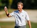 Sammy Schmitz reacting to his ace on the 33rd hole, the par 4, 290 yard hole during the final round of the 2015 U.S. Mid-Amateur at John�s Island Cl