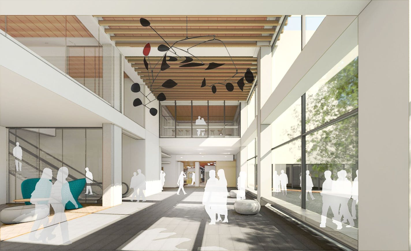 RSM Plaza will have a two-story atrium facing Nicollet Mall.
Image courtesy Perkins & Will