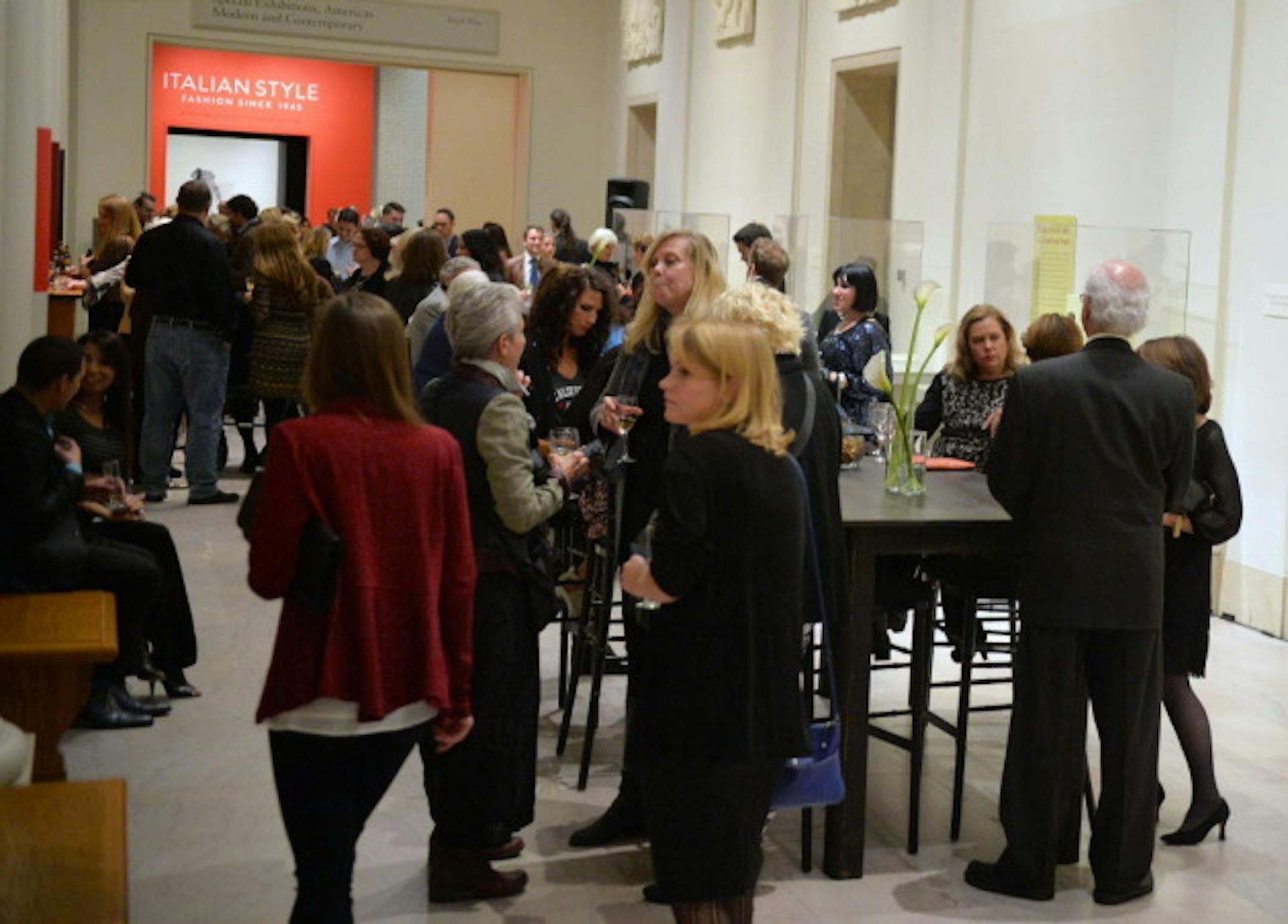 Fashionistas and art-lovers to the Italian Style: Preview Party were able to catch a sneak peak of the first major Italian fashion exhibition and mingle among masterpieces at the Minneapolis Institute of Arts after dark.  ]  (SPECIAL TO THE STAR TRIBUNE/BRE McGEE)
