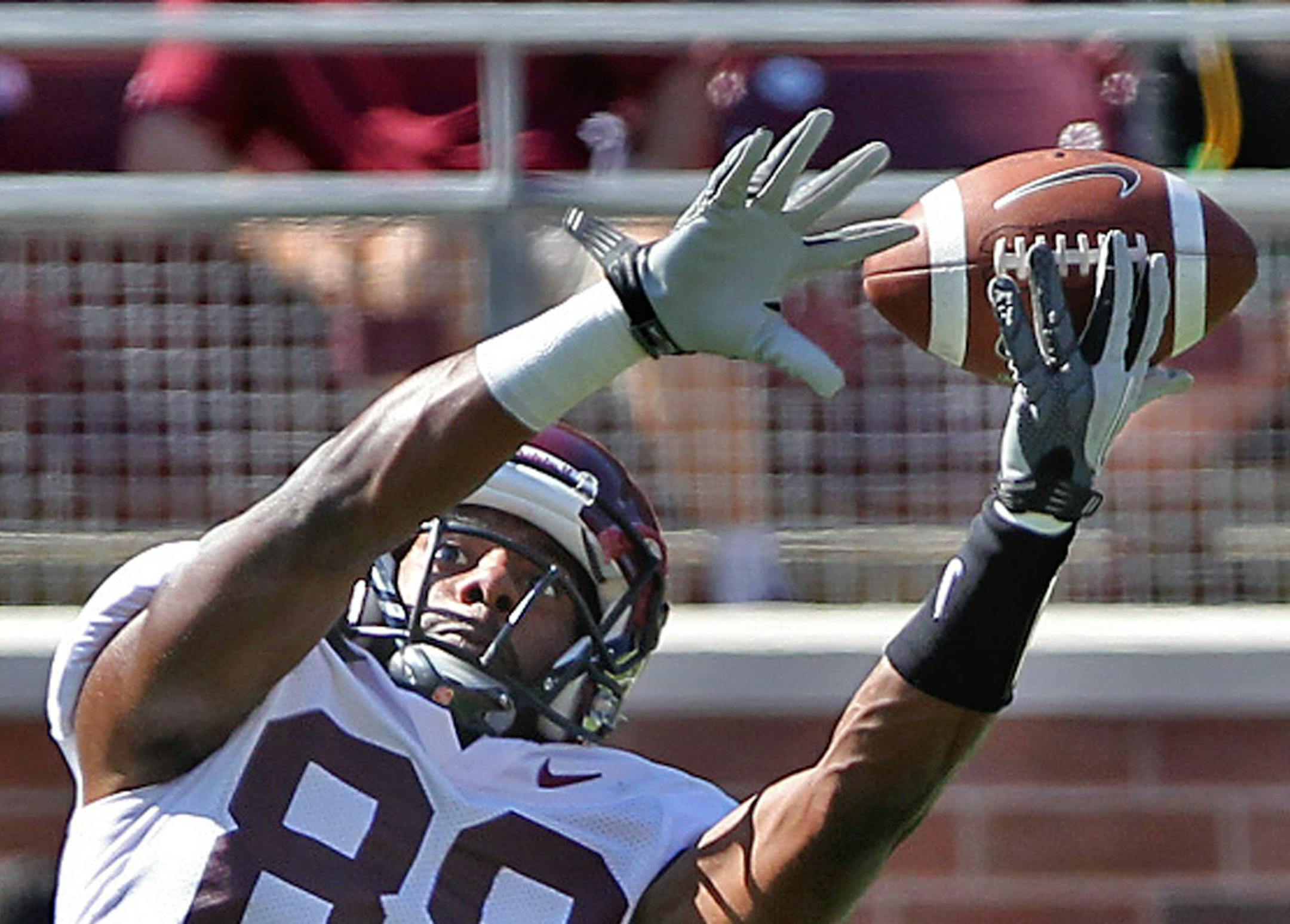 The Gopher’s Logan Hutton has drawn a lot of attention for his spectacular catch video, which has gone viral.