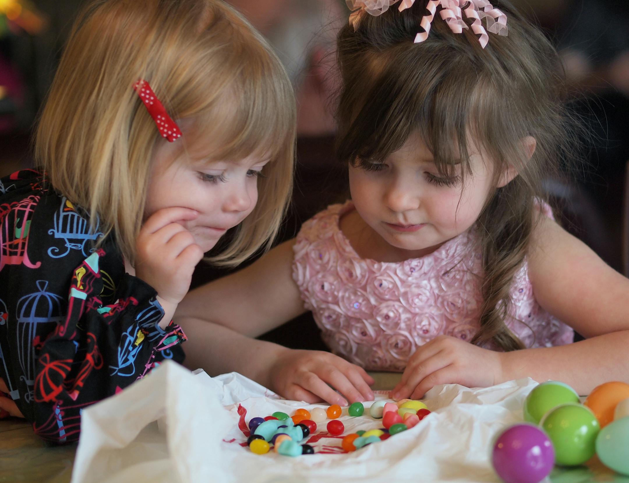 The colors of Easter, and the decision-making that takes place around the Easter candy. Collette Kraft, Burnsville. [focus041617