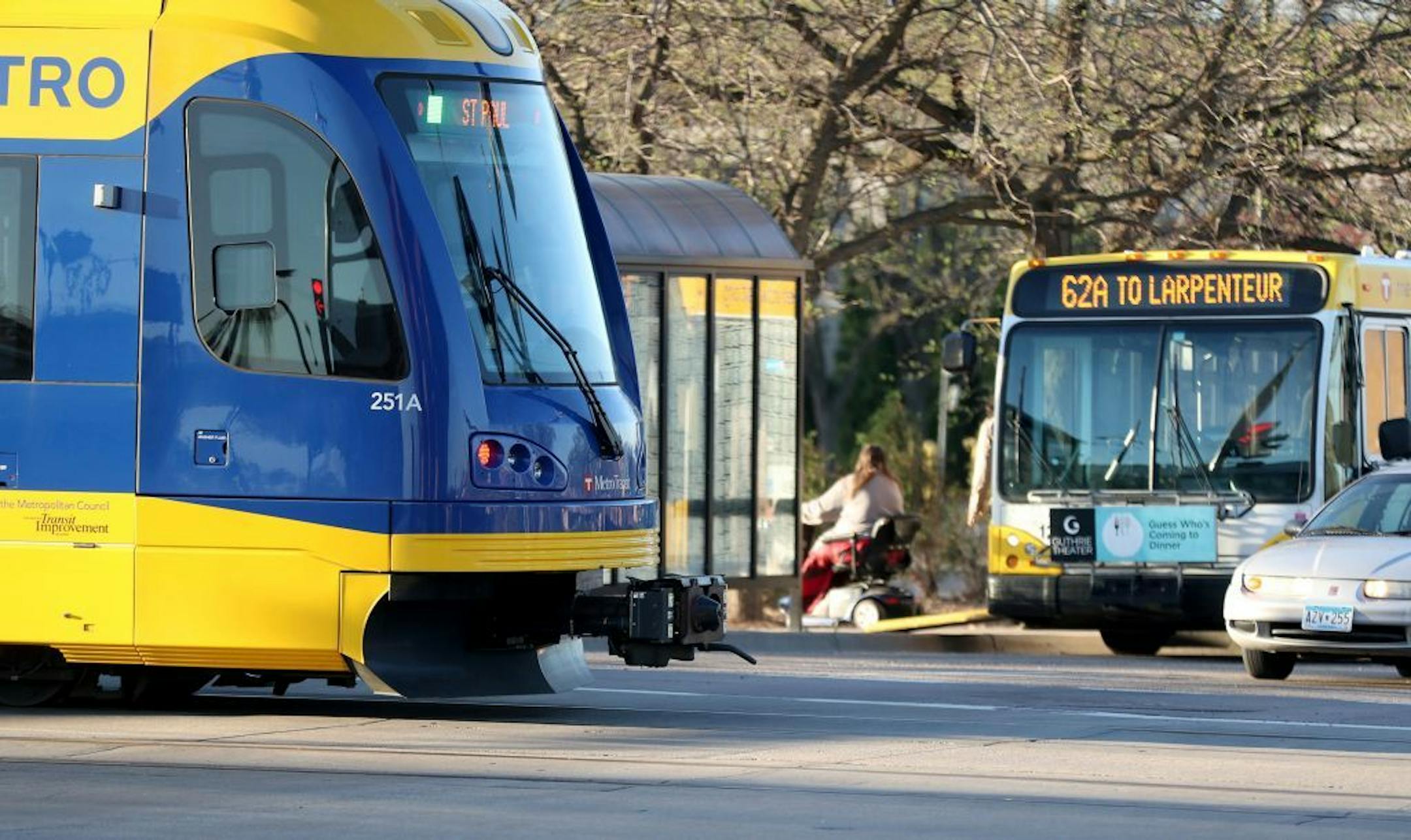 The Route 62 bus runs more frequently now during rush hour, partly as a result of equity measures passed by the Metropolitan Council in 2014. One of its most popular stops the southbound stop on Rice Street and University Avenue, where people depart the bus to connect to the Green Line and seen Thursday, May 10, 2018, in St. Paul, MN.
