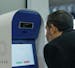 A Clear kiosk at La Guardia Airport in New York, Jan. 27, 2017. Members go to a Clear lane to have their identity verified by fingerprint or iris scan