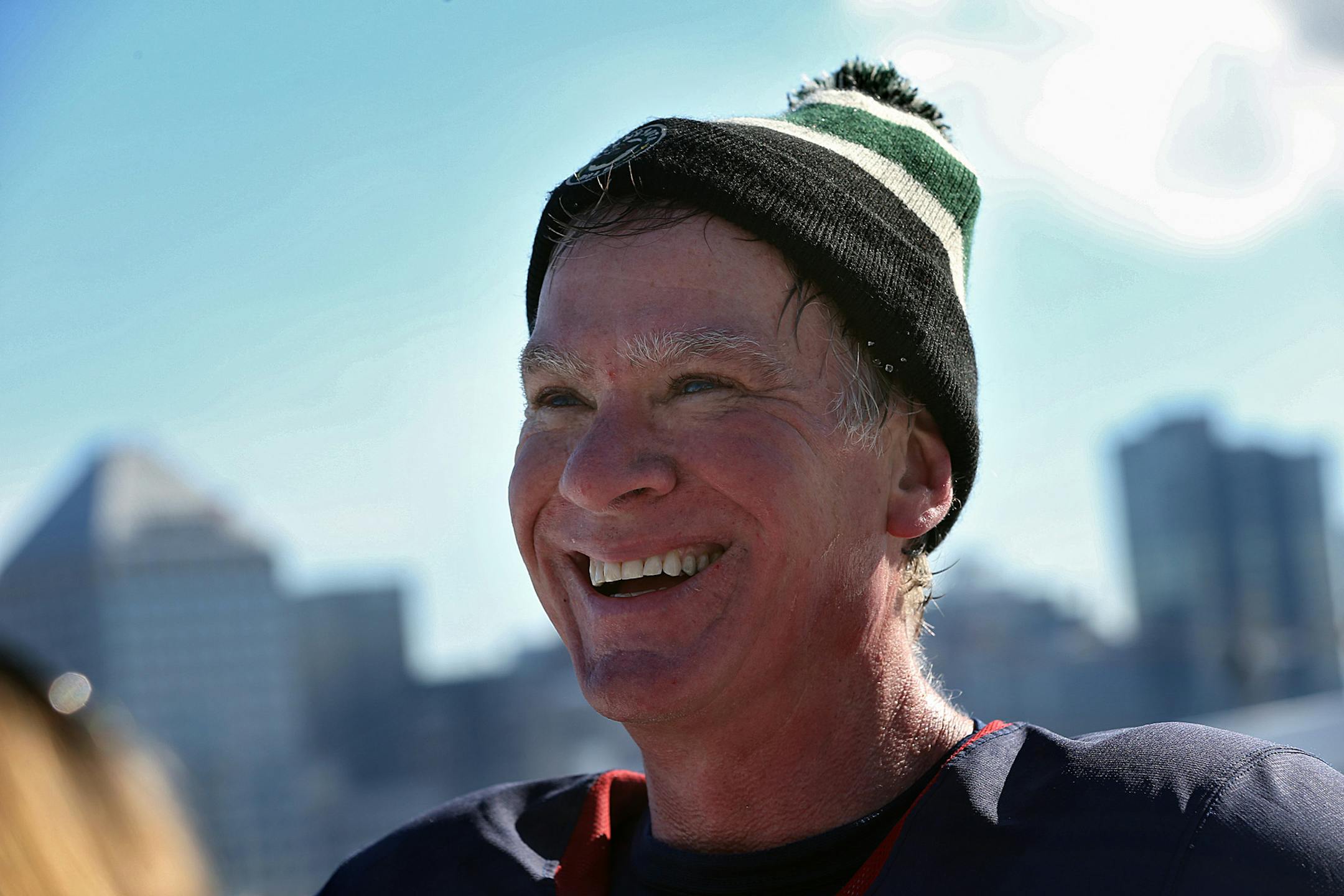 St. Paul Mayor Chris Coleman talked about the Red Bull Crashed Ice event. Coleman skated on the course Wednesday morning.