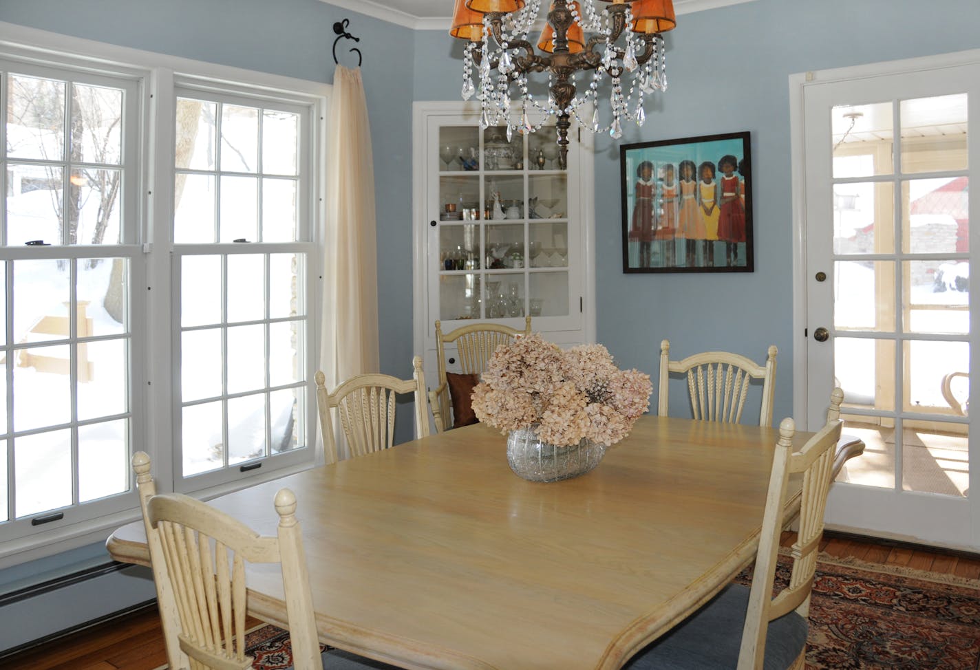 Jacqueline Day Dining room in Marcia Fluer's house.