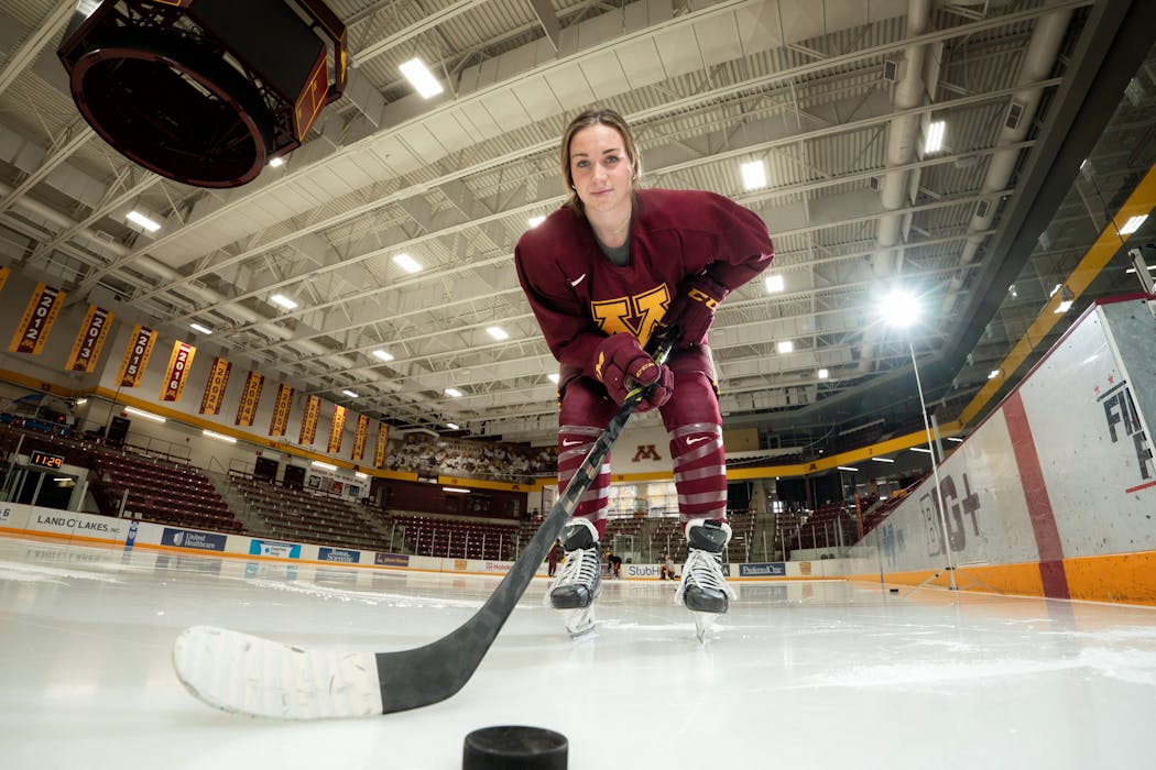 Heise credits linemates Catie Skaja and Abigail Boreen for her success. “I wouldn’t be where I am by myself,” she said.