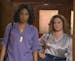 This image released by Warner Bros. Pictures shows, from left, Elisabeth Moss, Tiffany Haddish and Melissa McCarthy in a scene from "The Kitchen." (Al