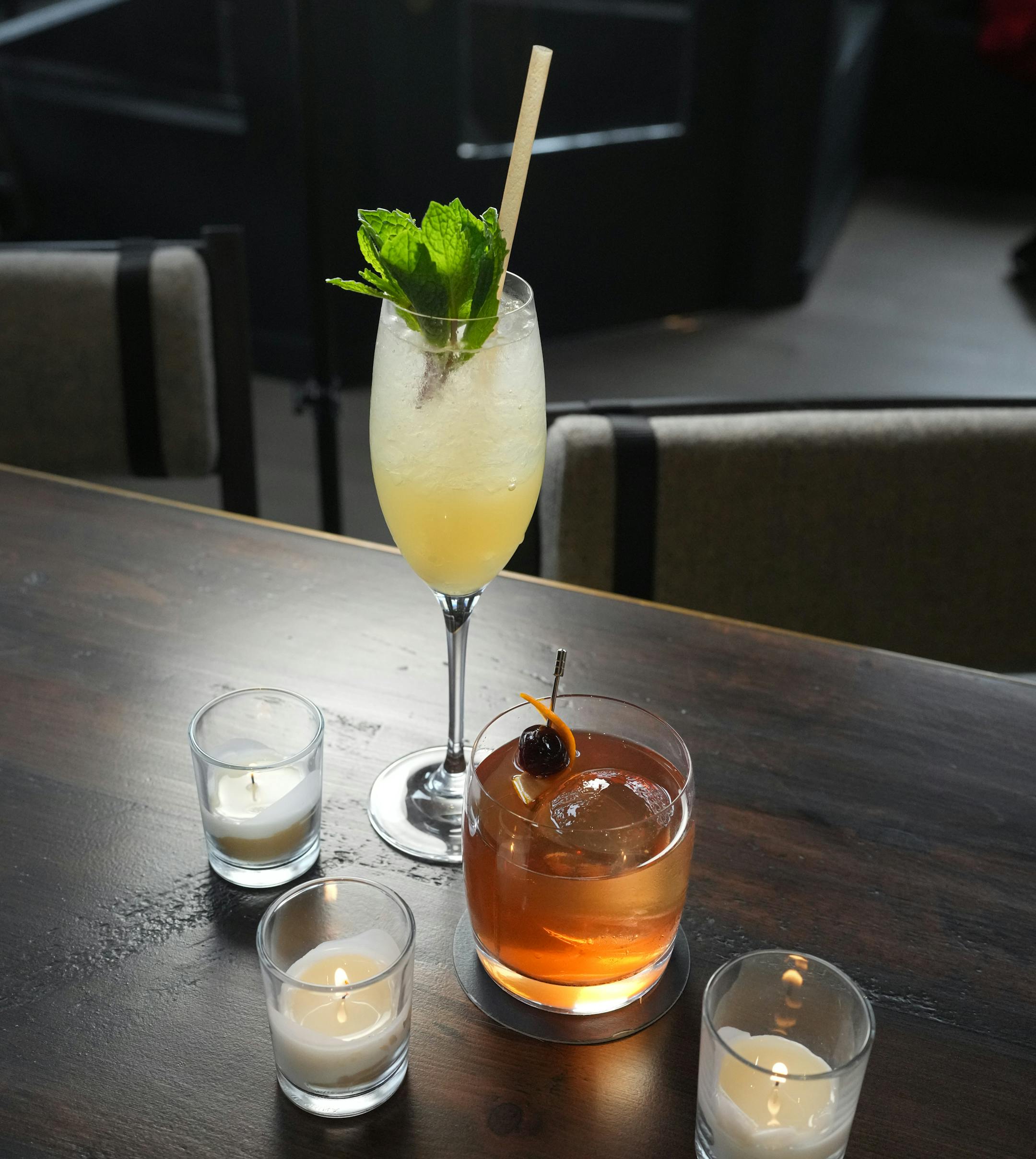Old Cuban and Wisconsin Old Fashioned.