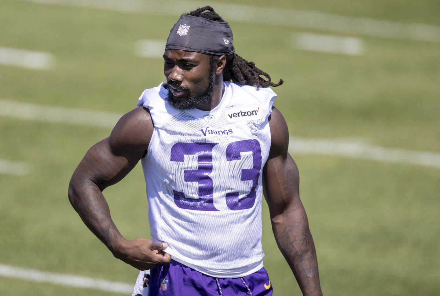 Minnesota Vikings running back Dalvin Cook (33) during practice. ] CARLOS GONZALEZ • cgonzalez@startribune.com – Eagan, MN – August 16, 2020, TCO Performance Center, Minnesota Vikings Training Camp, NFL