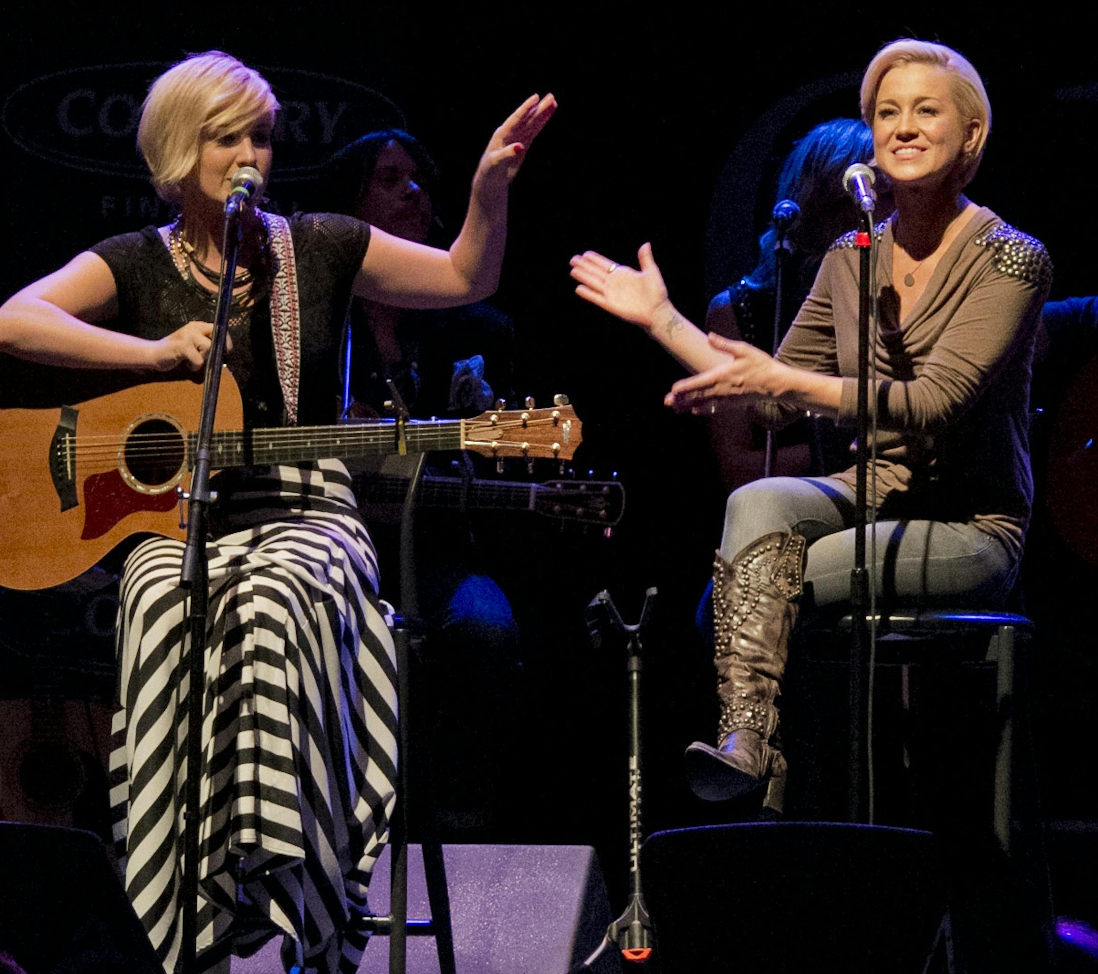 Maggie Rose and Kellie Pickler (left, center): Girls With Guitars