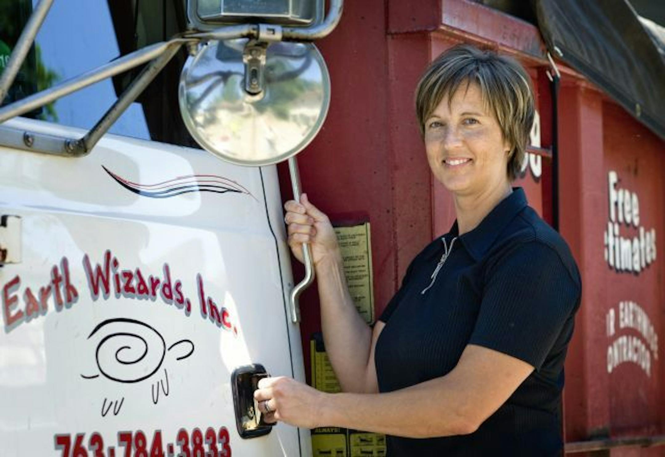 Stacy Anderson, president of Earth Wizards, an Earth-friendly paving and landscaping company.