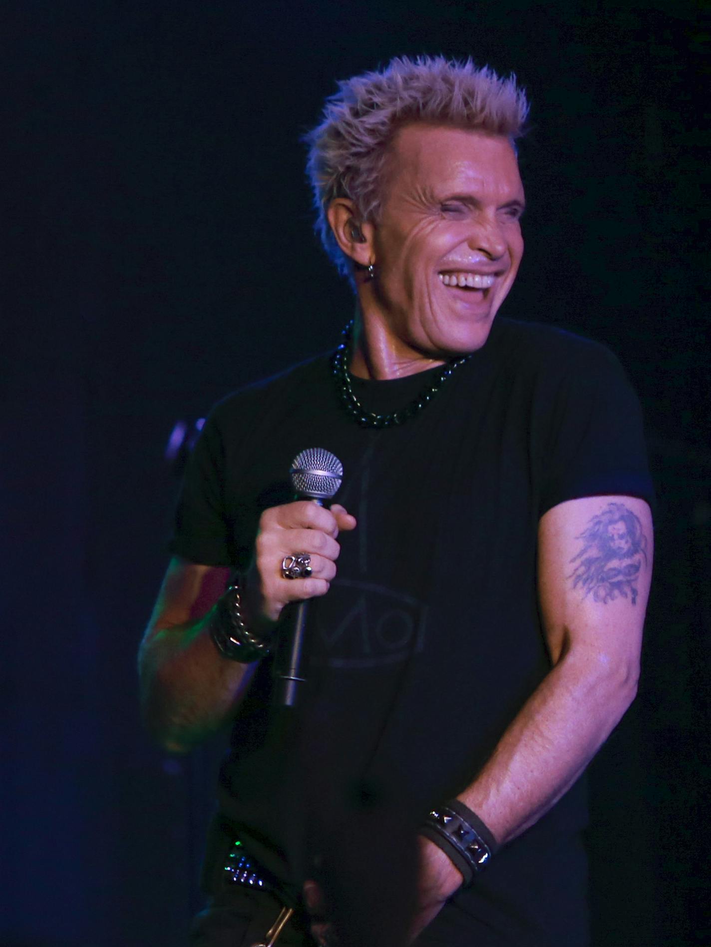 Billy Idol during his acoustic set with guitarist Steve Stevens Monday night at the Turf Club in St. Paul. ] JEFF WHEELER &#x201a;&#xc4;&#xa2; jeff.wheeler@startribune.com As part of their 10th anniversary celebration, 89.3 The Current presented 80's rocker Billy Idol at the Turf Club in St. Paul Monday night, January 19, 2015.