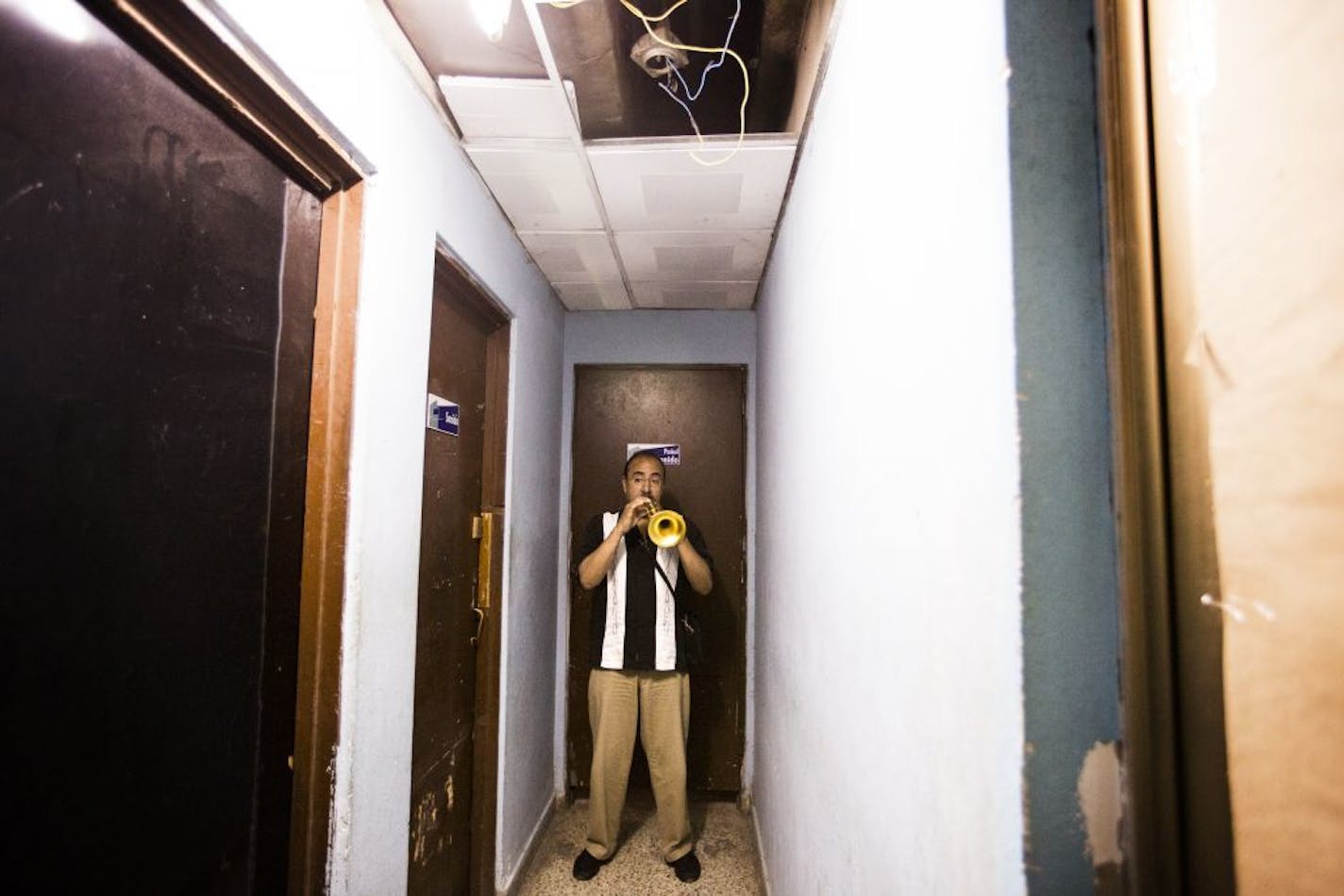 "I think we should separate political events from social events," said trumpet player Manny Laureano, pictured above during the orchestra's 2015 Cuba tour.