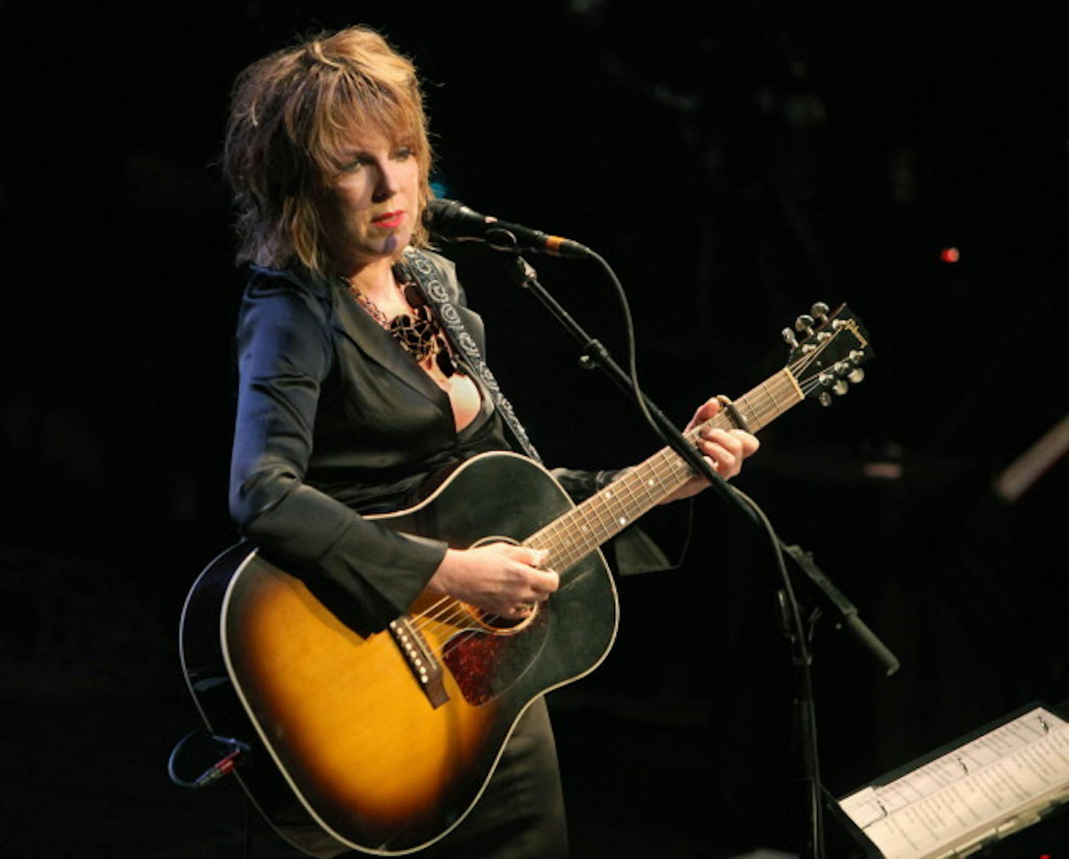 Lucinda Williams at First Avenue in 2009 (the night she got hitched on stage). / Tom Wallace, Star Tribune