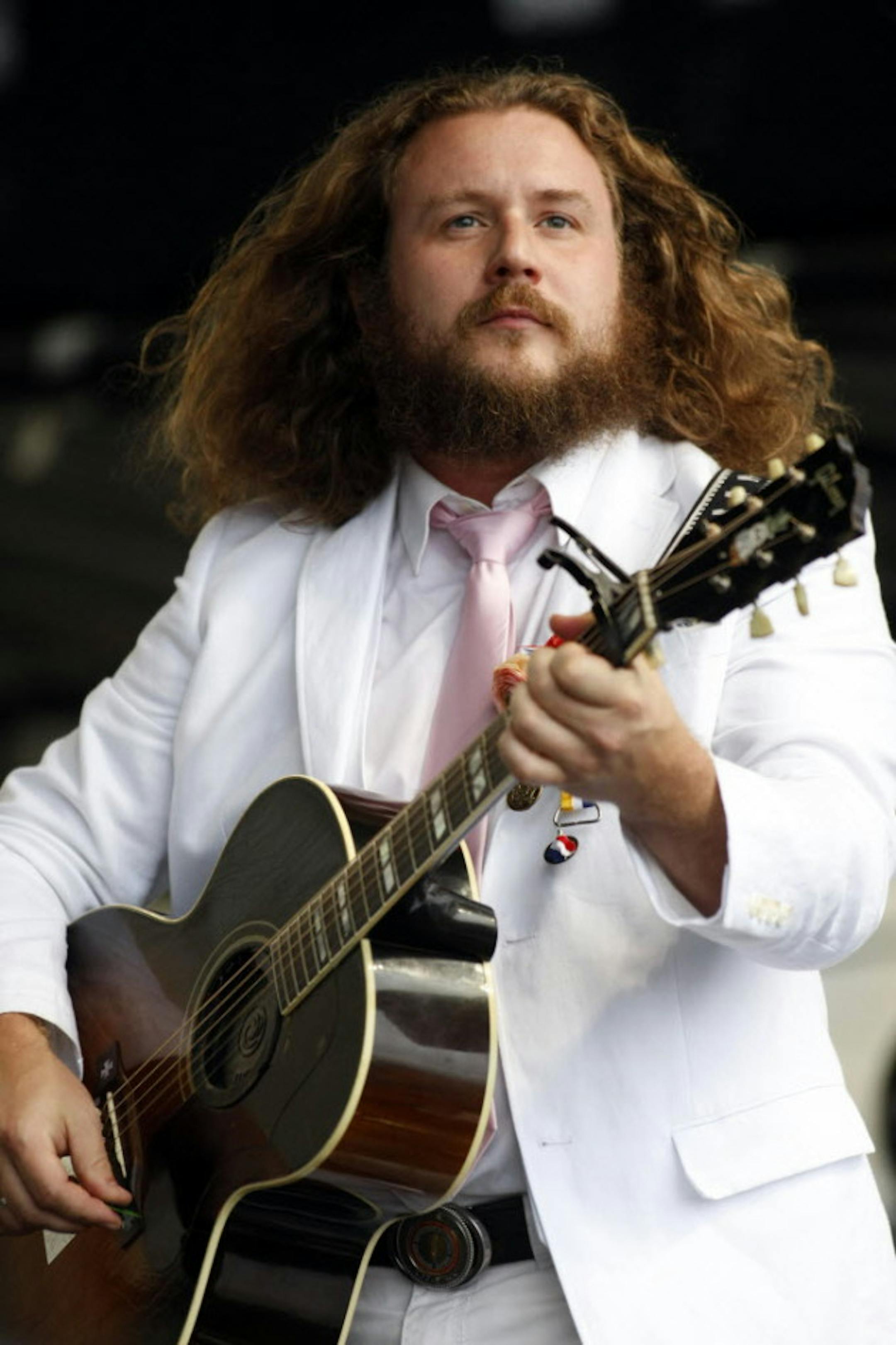 Jim James at last summer's Newport Folk Festival. / Joe Giblin, Associated Press