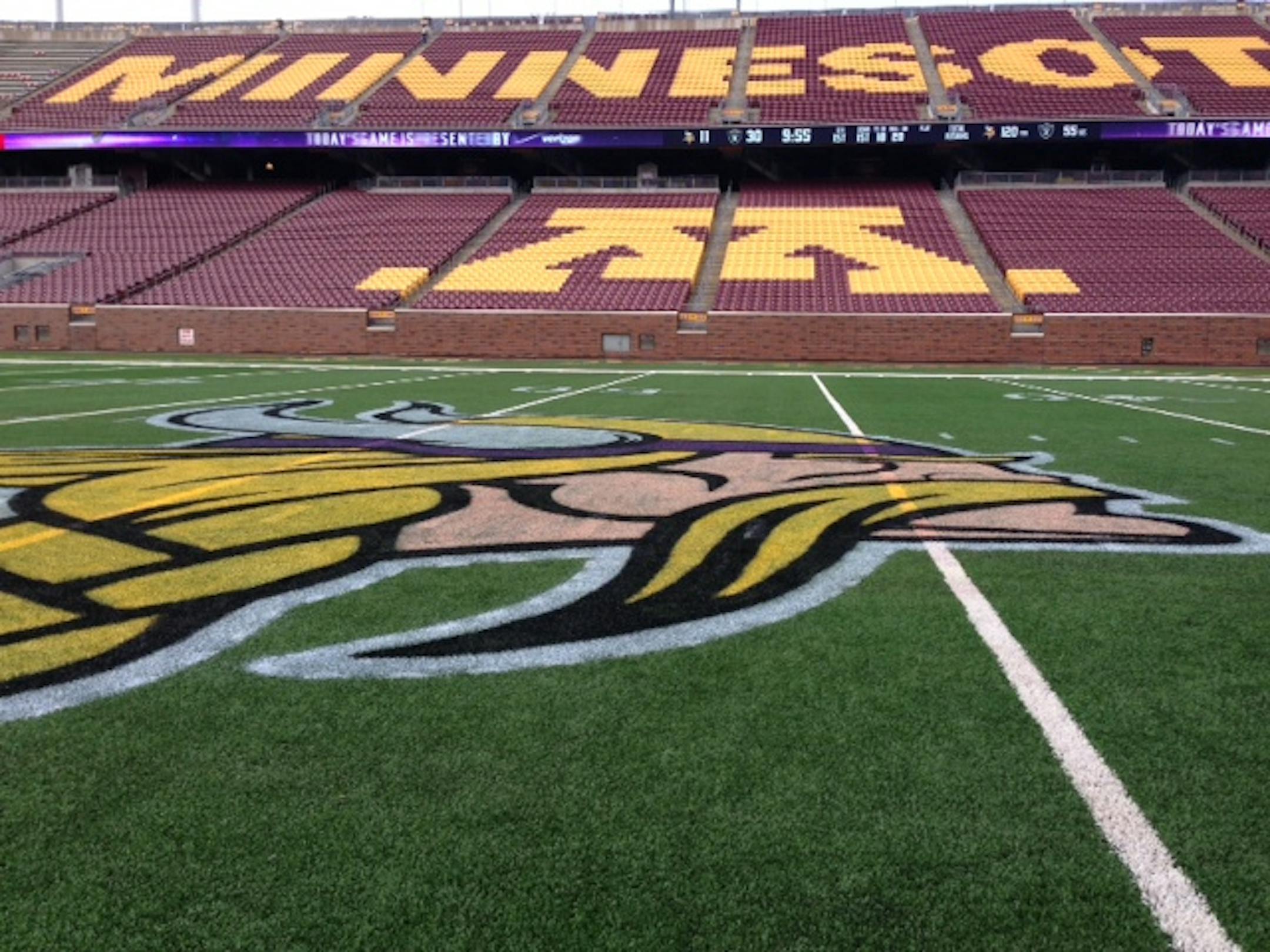 TCF Bank Stadium was ready to play host to the Vikings on Friday.