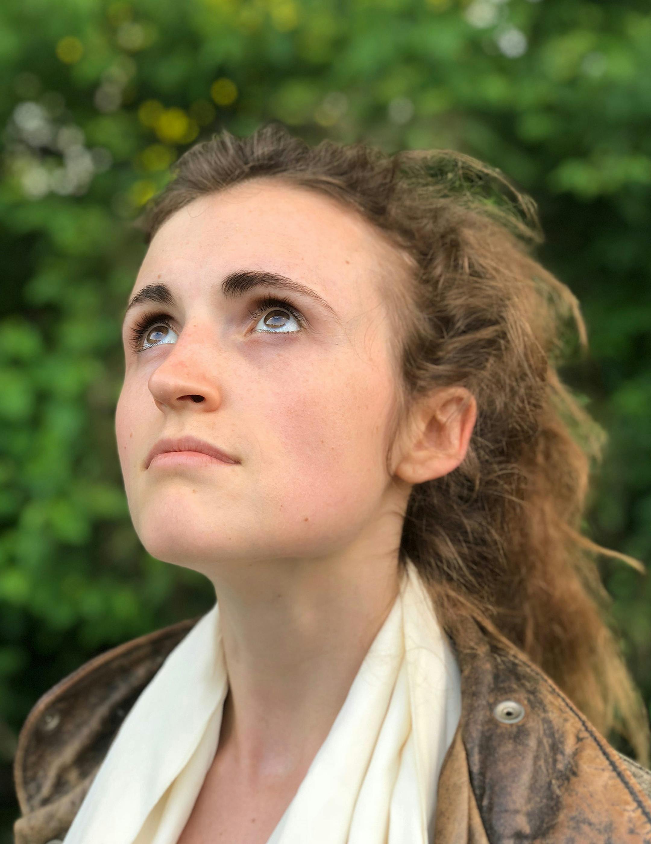 Iris Rose Page (playing Amelia Earhart) in Sheep Theater's "Amelia." Photo credit: Jacob Mobley.