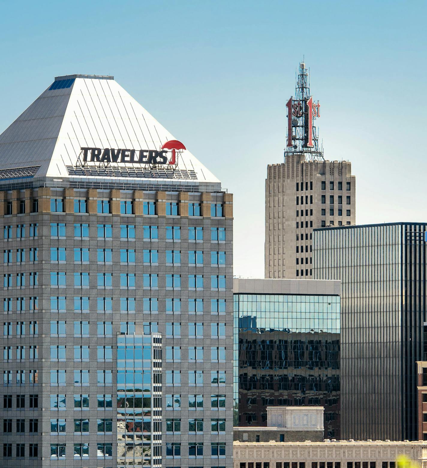 The St. Paul skyline. Seen from Cathedral of St. Paul. ] GLEN STUBBE * gstubbe@startribune.com , Thursday, May 21, 2015