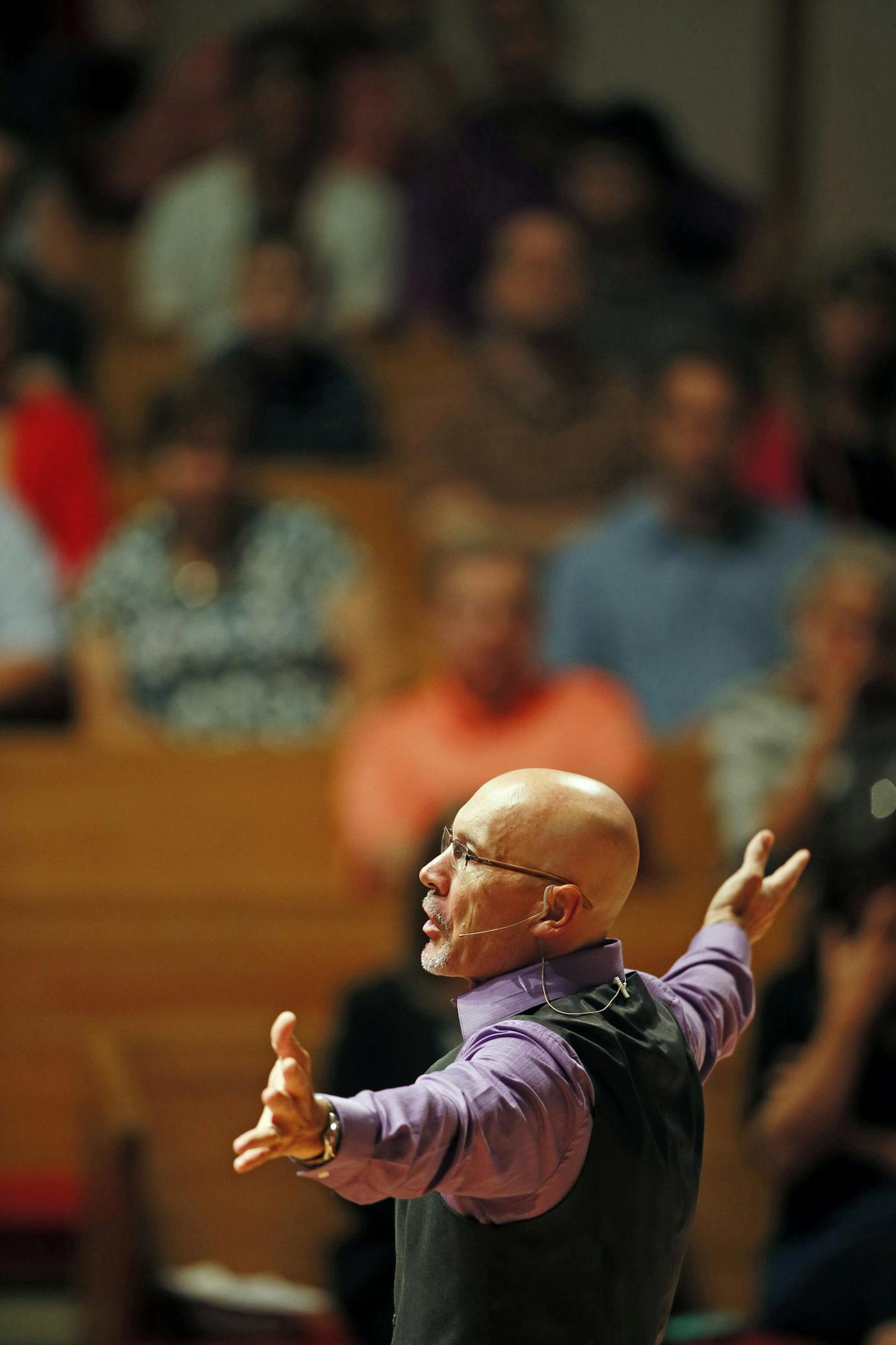 Profile of Dale Hummel Pastor at Woodale Church in Eden Prairie, MN.Sunday Aug 10 ,2013.] JERRY HOLT &#x201a;&#xc4;&#xa2; jerry.holt@startribune.com