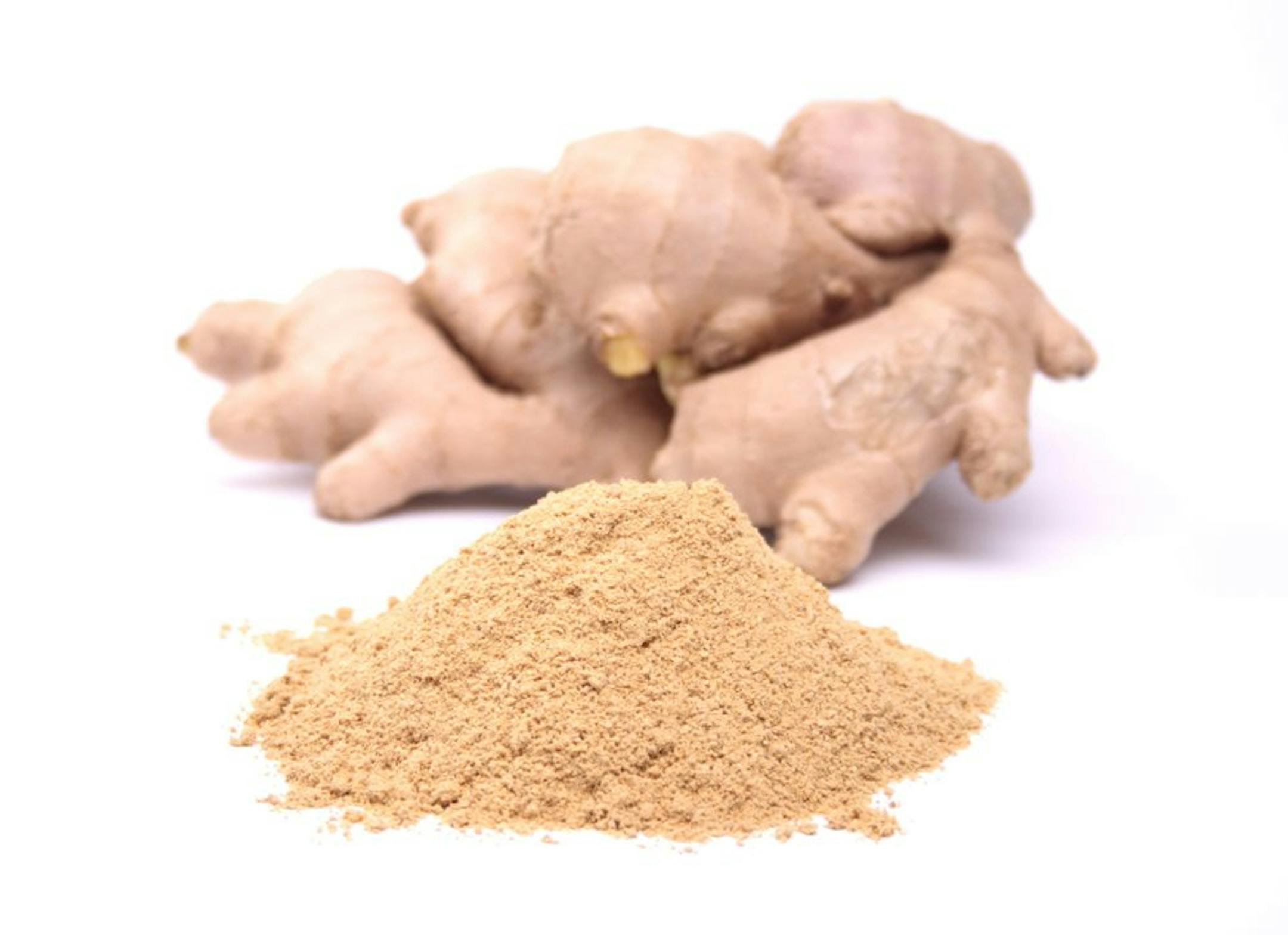 Powdered ginger and ginger root -- both add just the right amount of flavor.