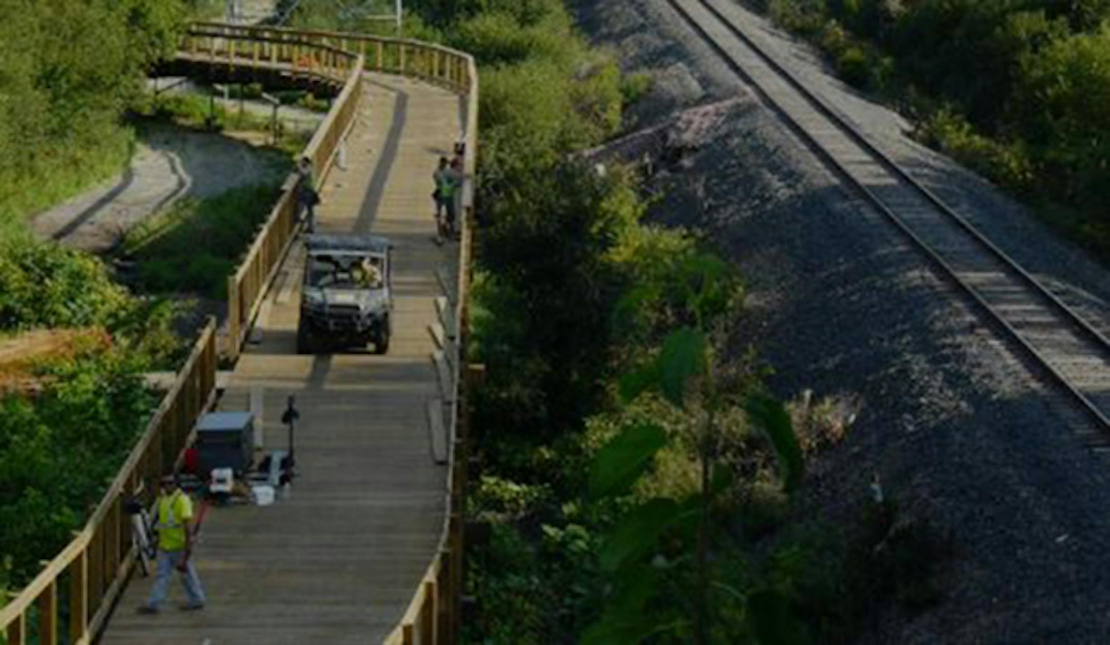 New east Edina segment of Nine Mile Creek Regional Trail running just north of W. 70th St., west of Hwy. 100.